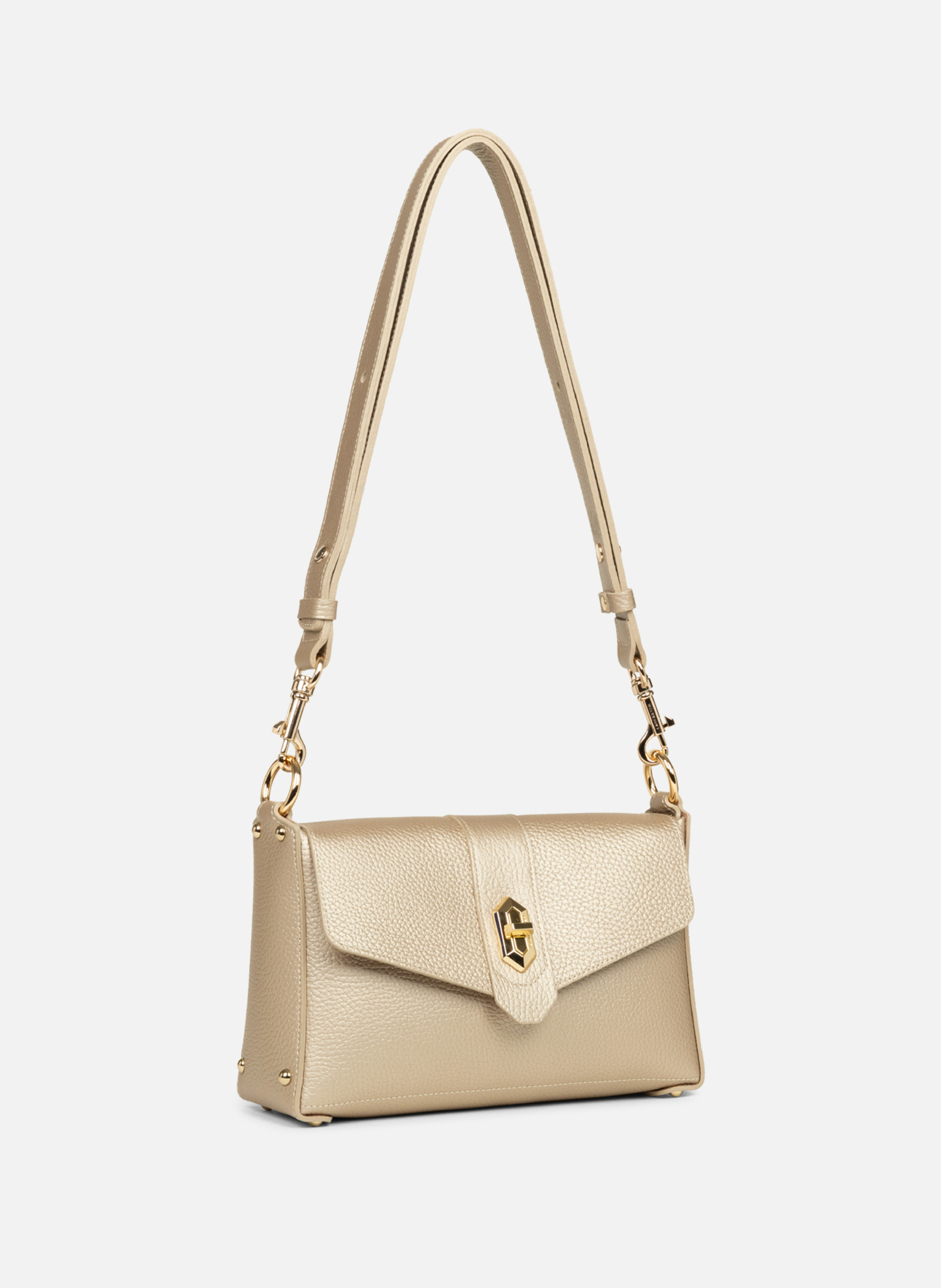 Small crossbody bag - Top Double LANCASTER Golden