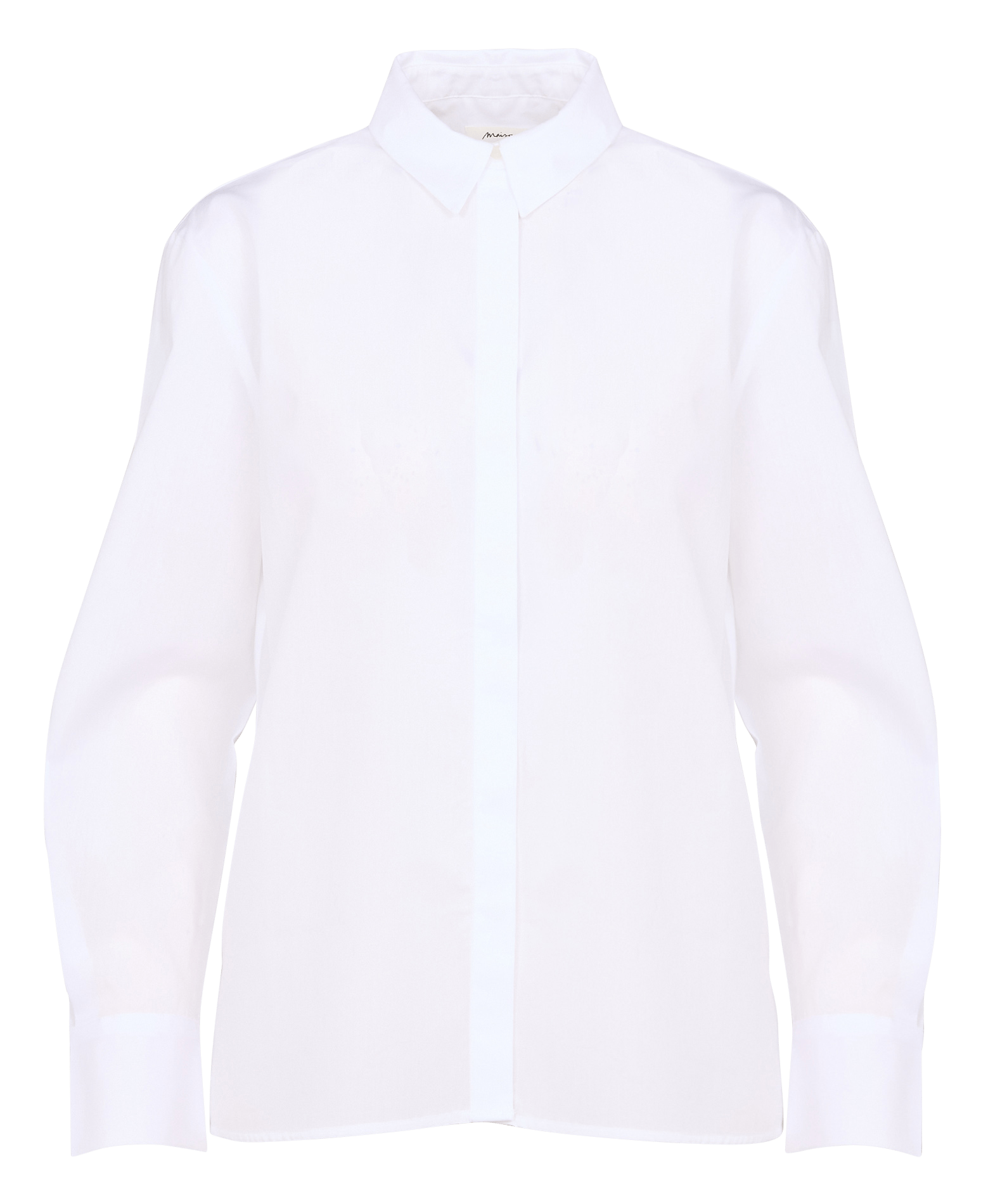 Chemise col classique en coton esmeralda MAISON 123 Blanc