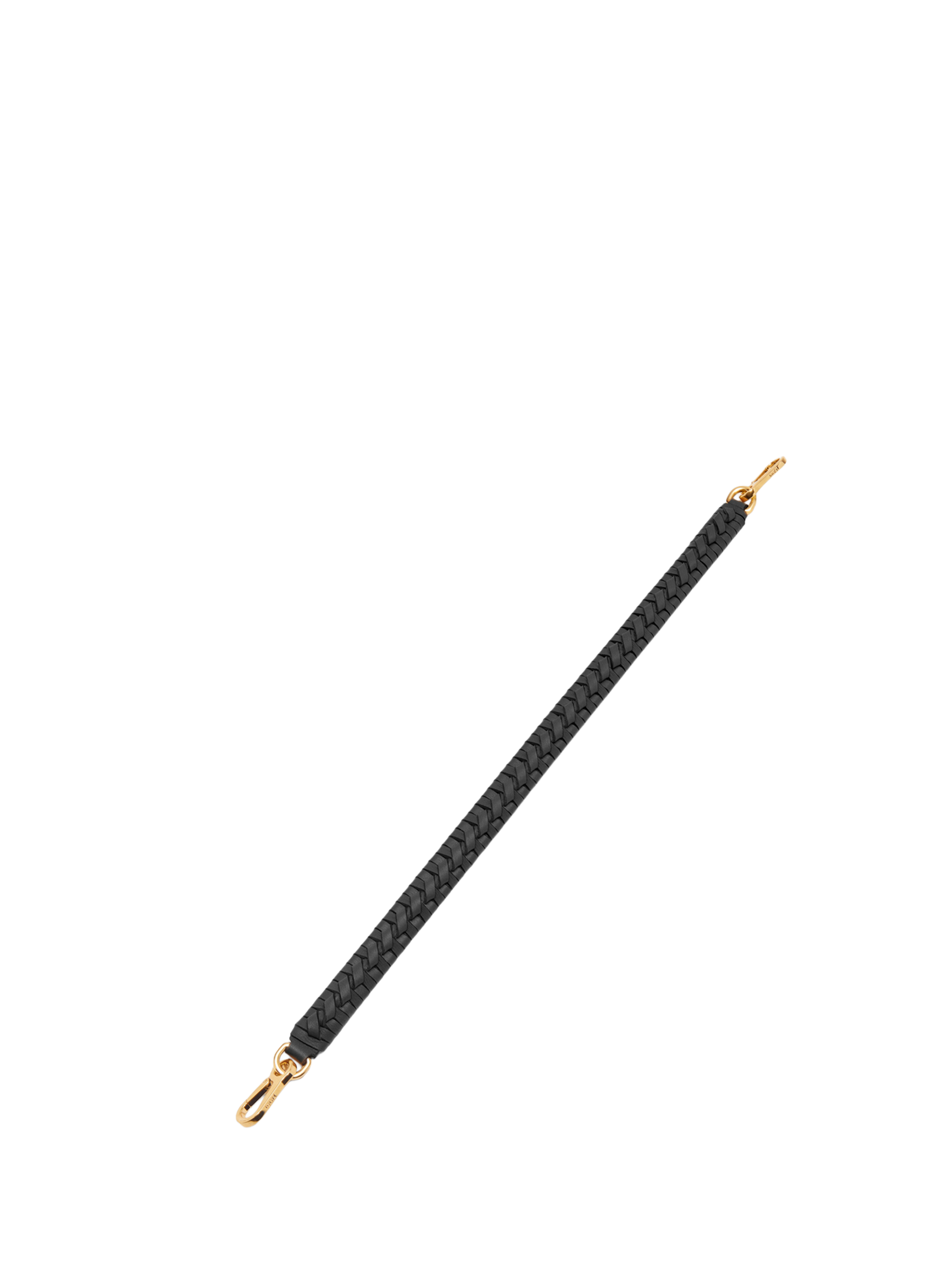 LOEWE Bandoulière Woven Spiral en cuir de veau classique Noir