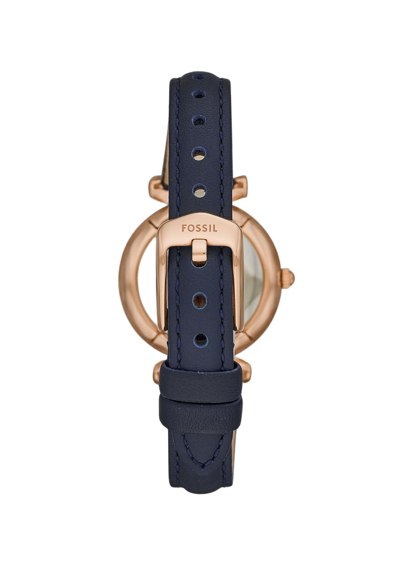 Montre quartz bracelet cuir FOSSIL Blanc