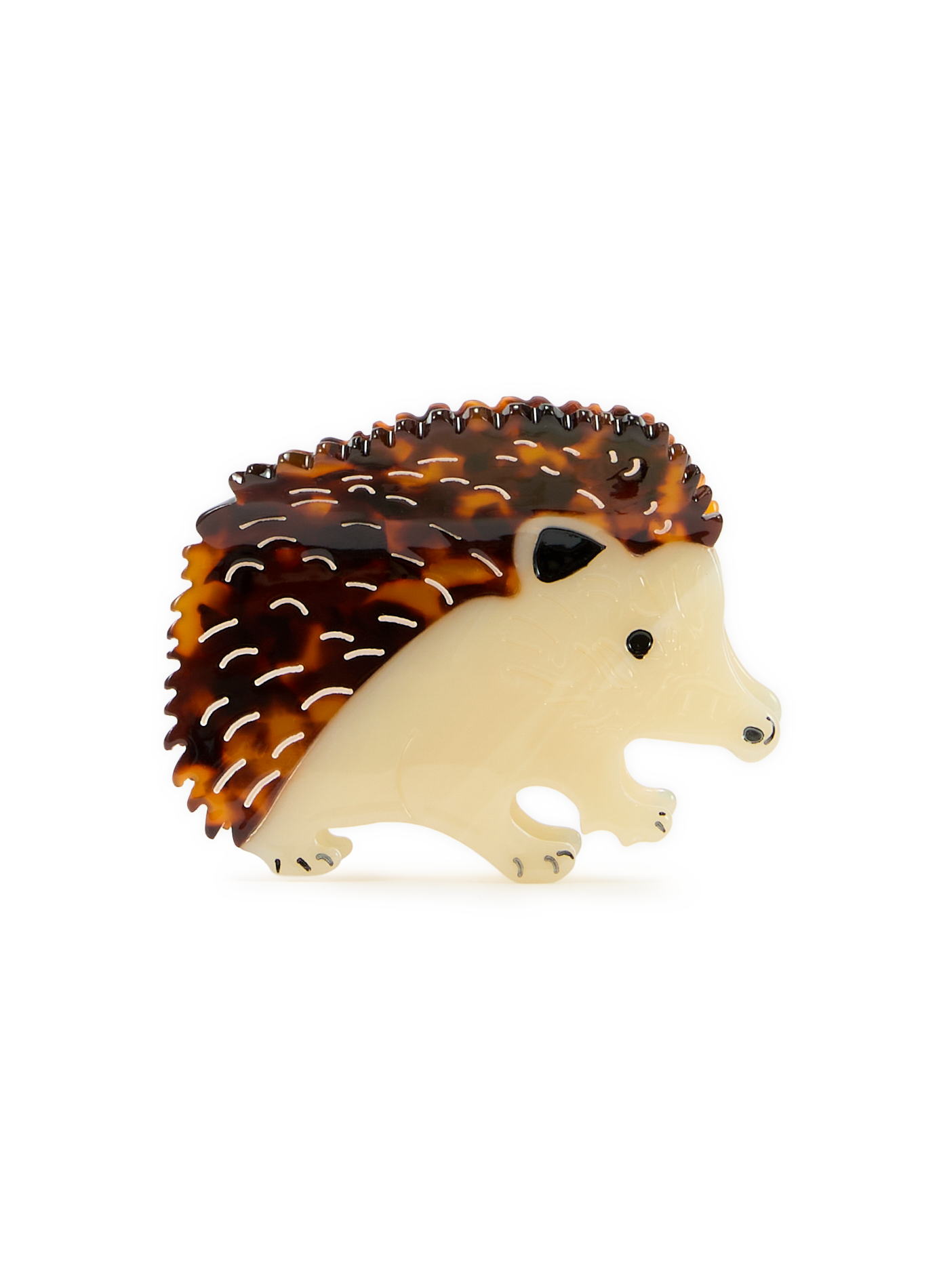 Hedgehog-shaped hair clip AU PRINTEMPS PARIS Brown