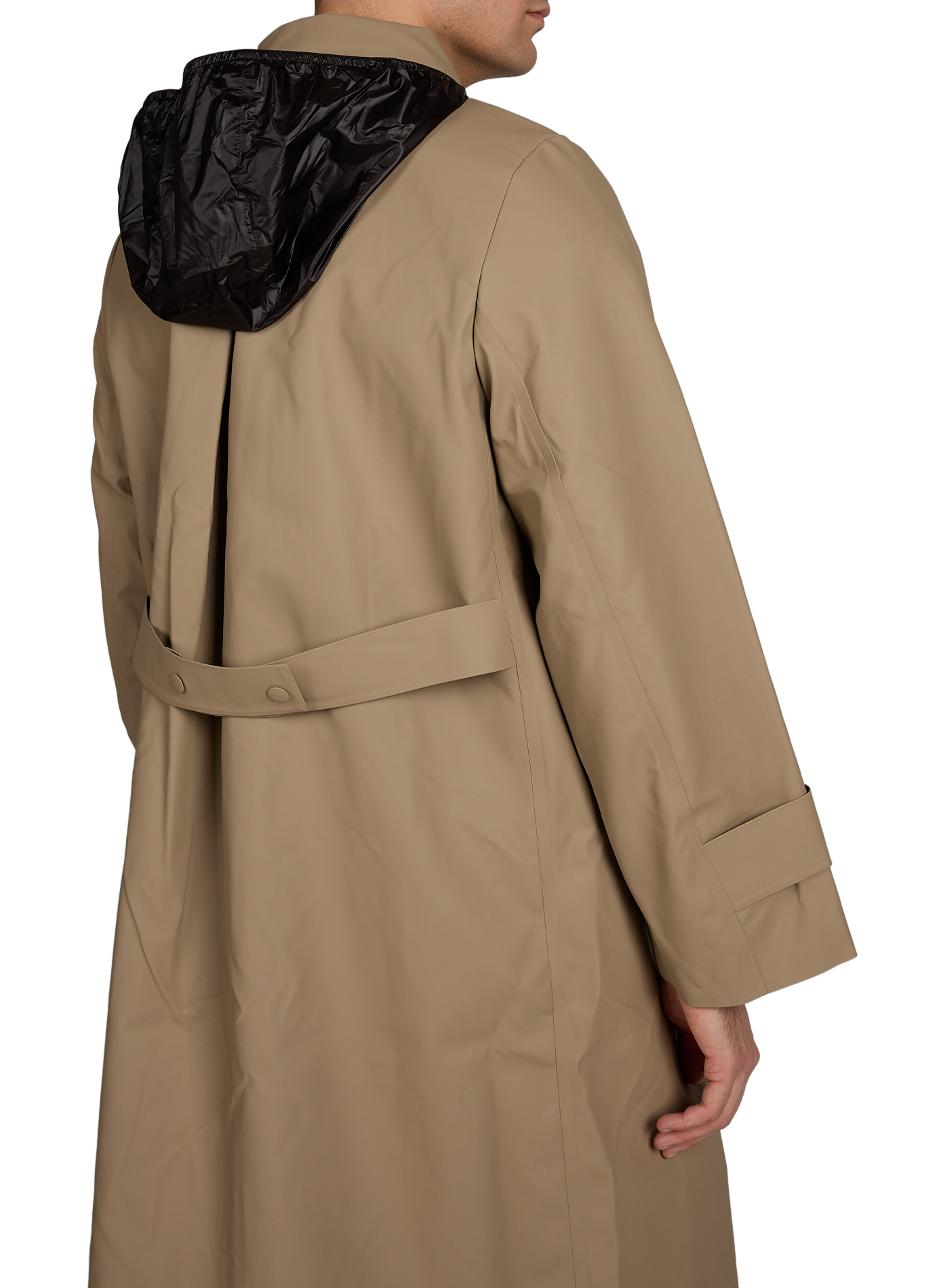 Printed straight raincoat RAINS Beige