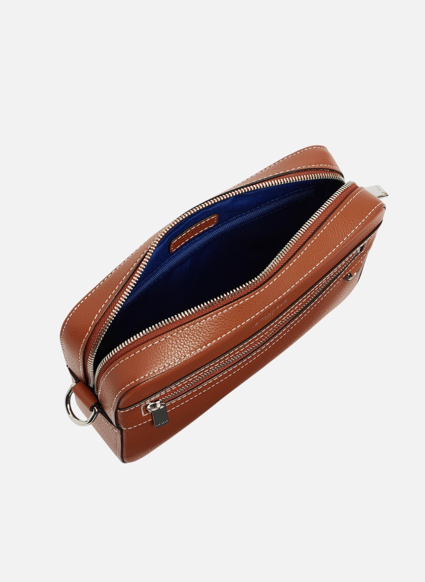 Petite sacoche emile en cuir grainé LE TANNEUR Marron