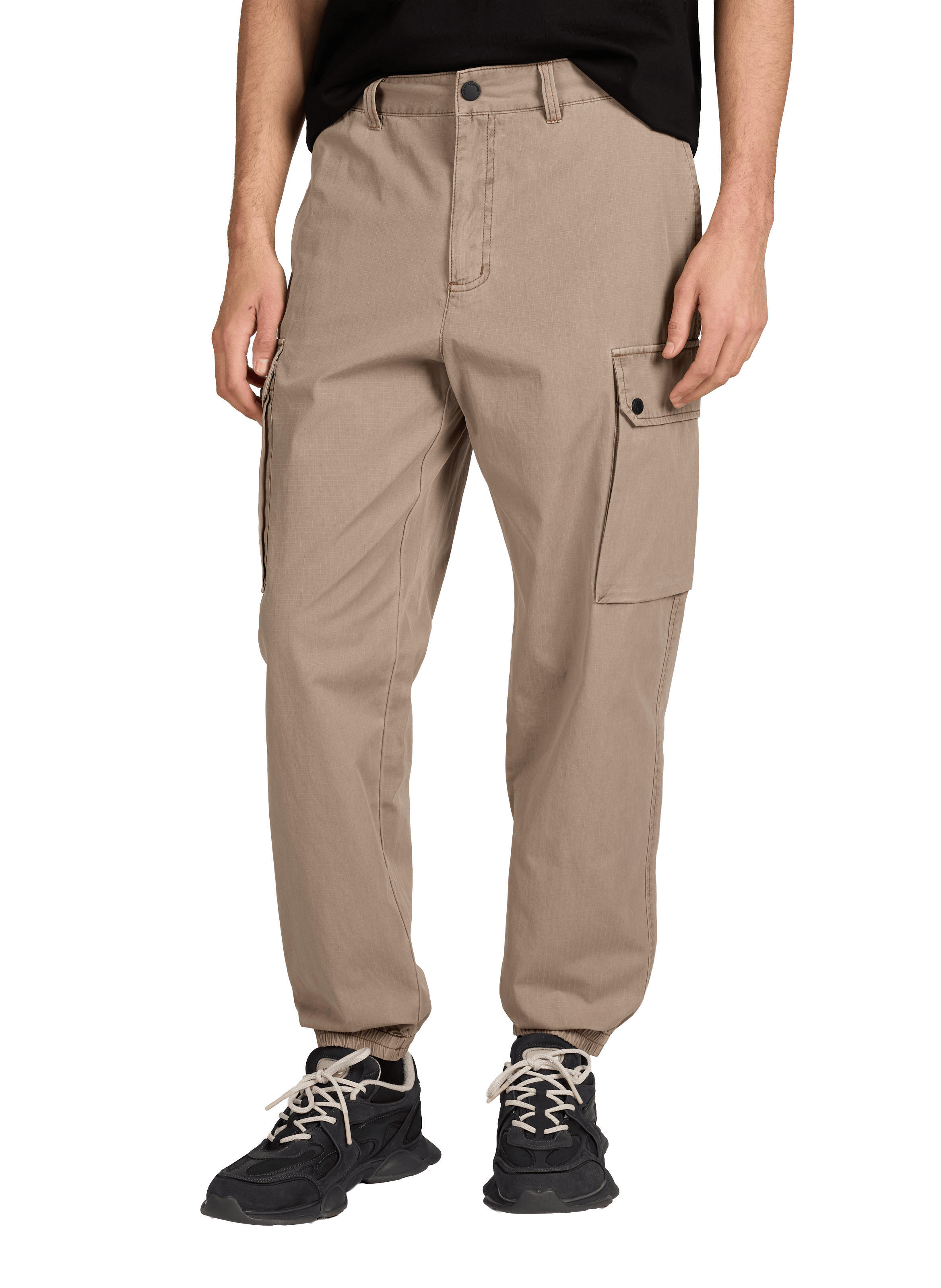 Pantalon cargo en coton ARMANI EXCHANGE Beige