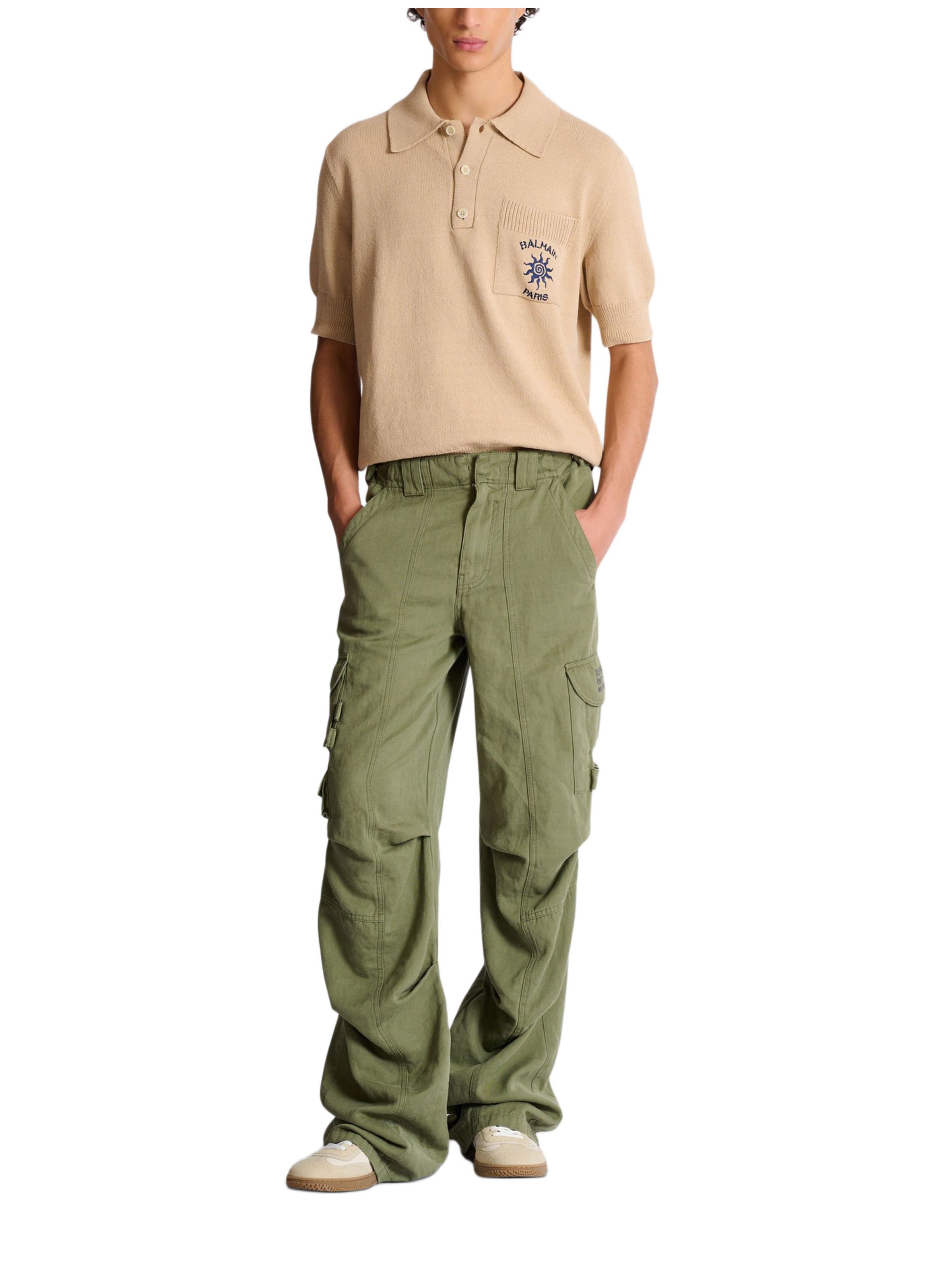 Polo balmain soleil en coton BALMAIN Beige