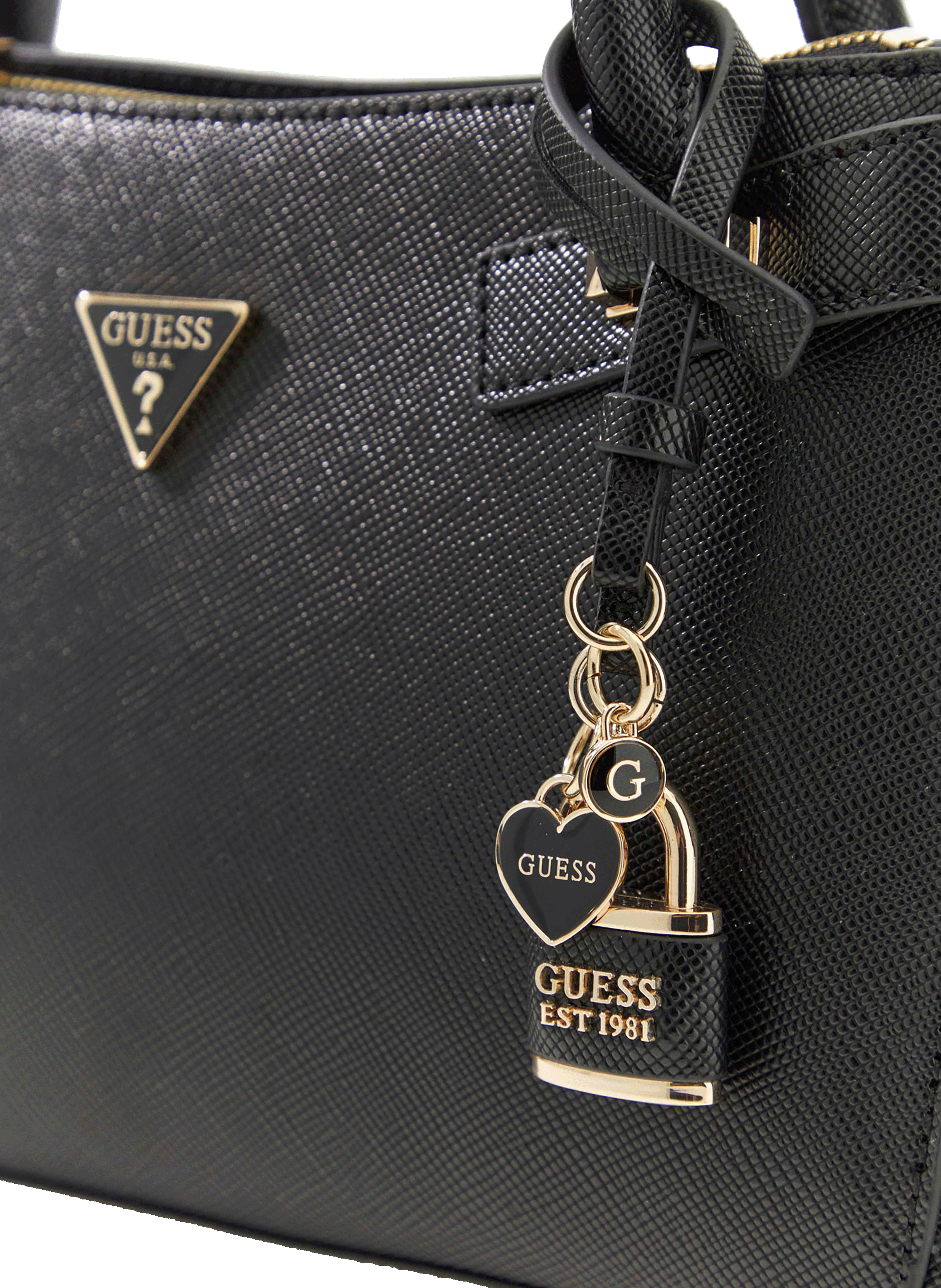 Serenova Saffiano Handbag GUESS Black