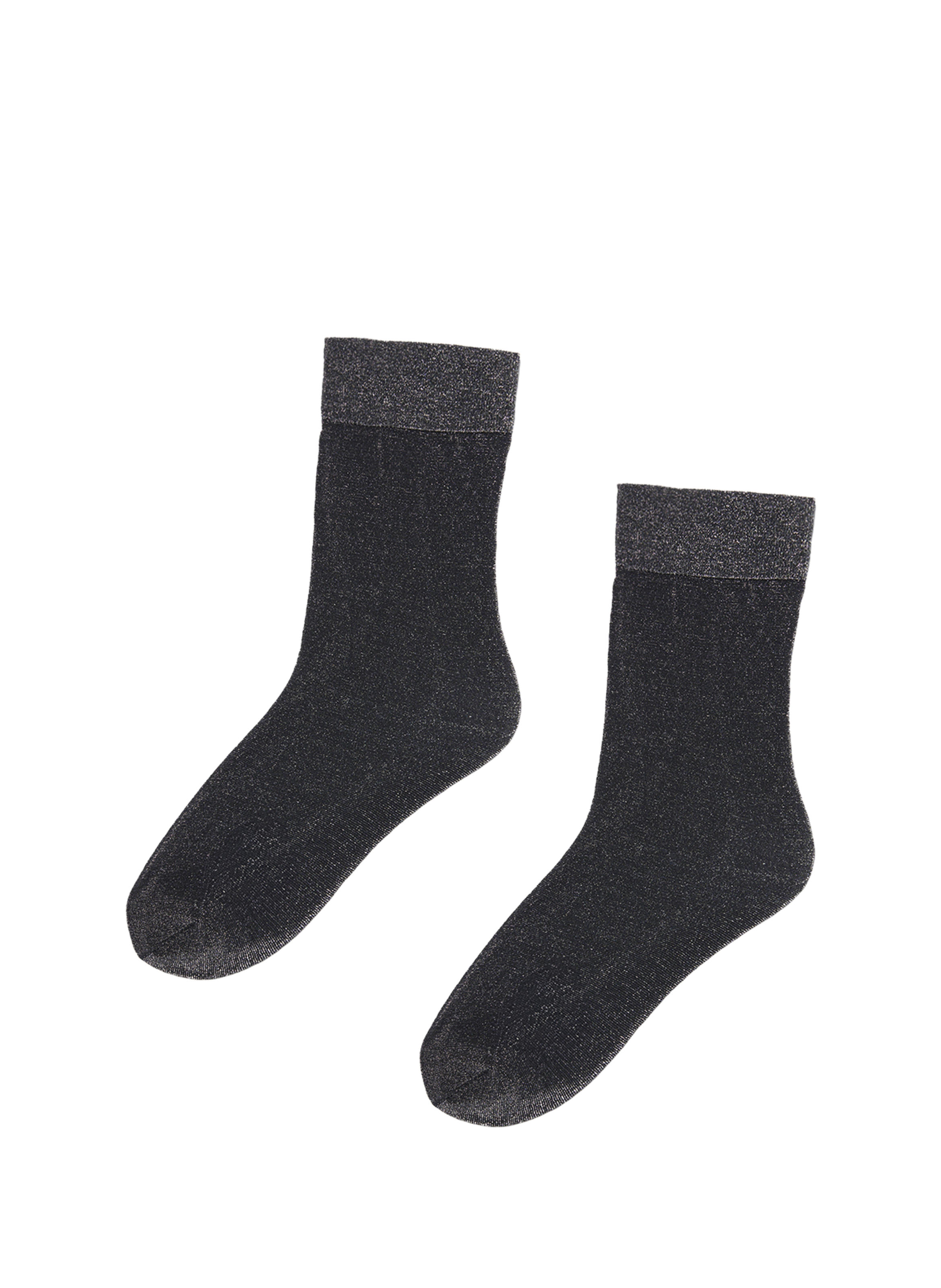 Chaussettes mi hautes brilliantes WOLFORD Noir