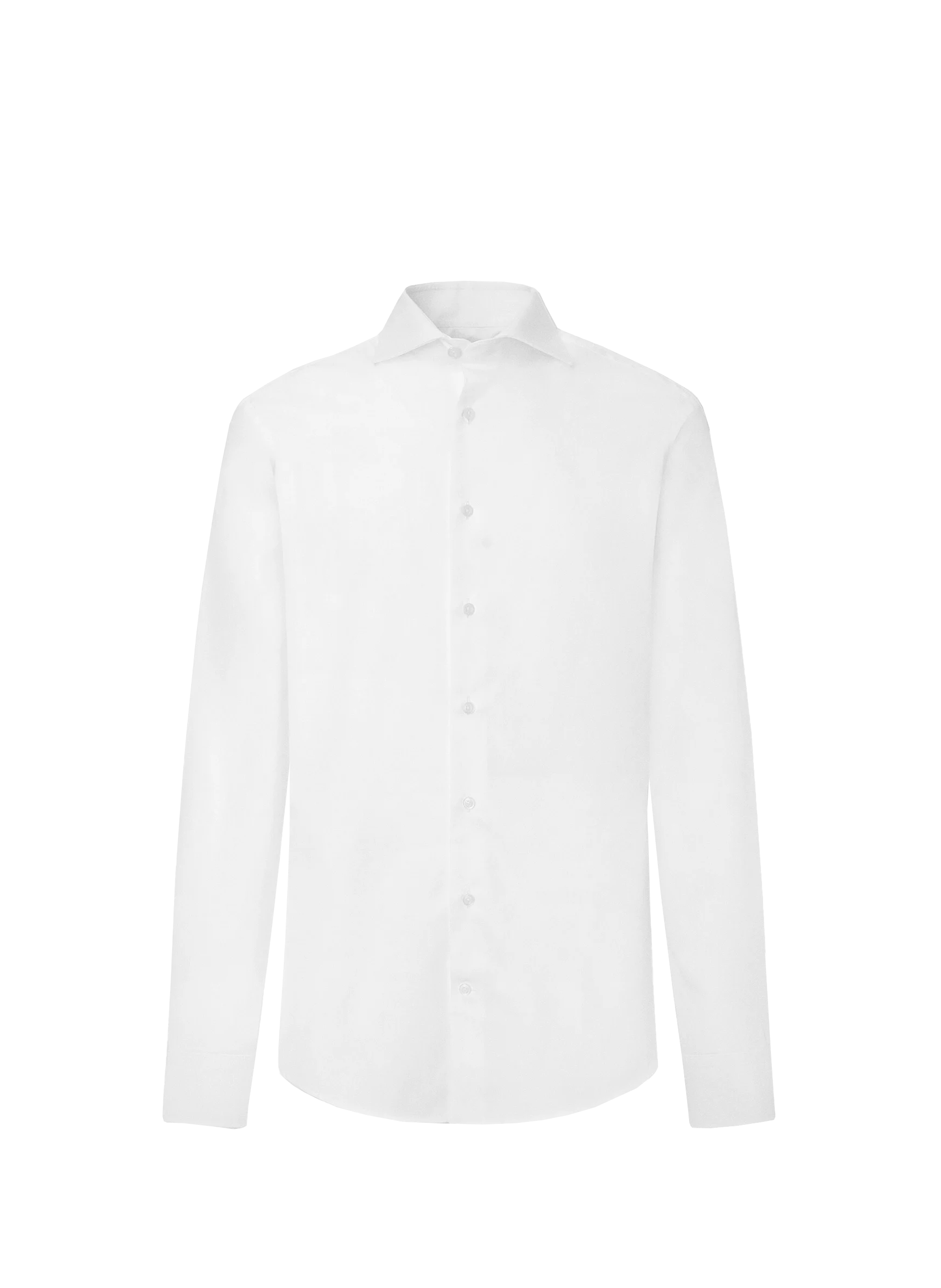 Solid classic collar cotton shirt HACKETT White