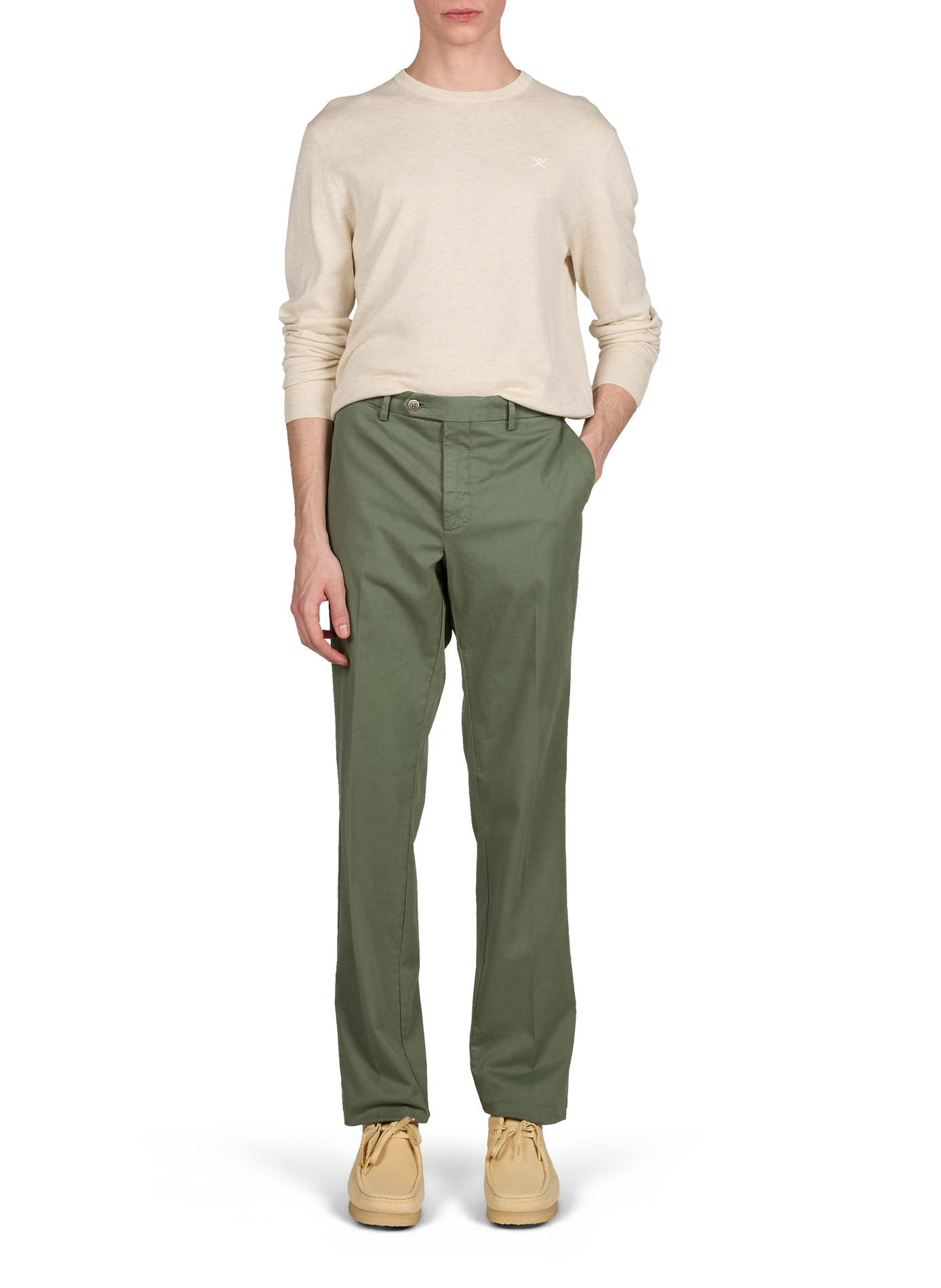 Suede leather derbies CLARKS Yellow