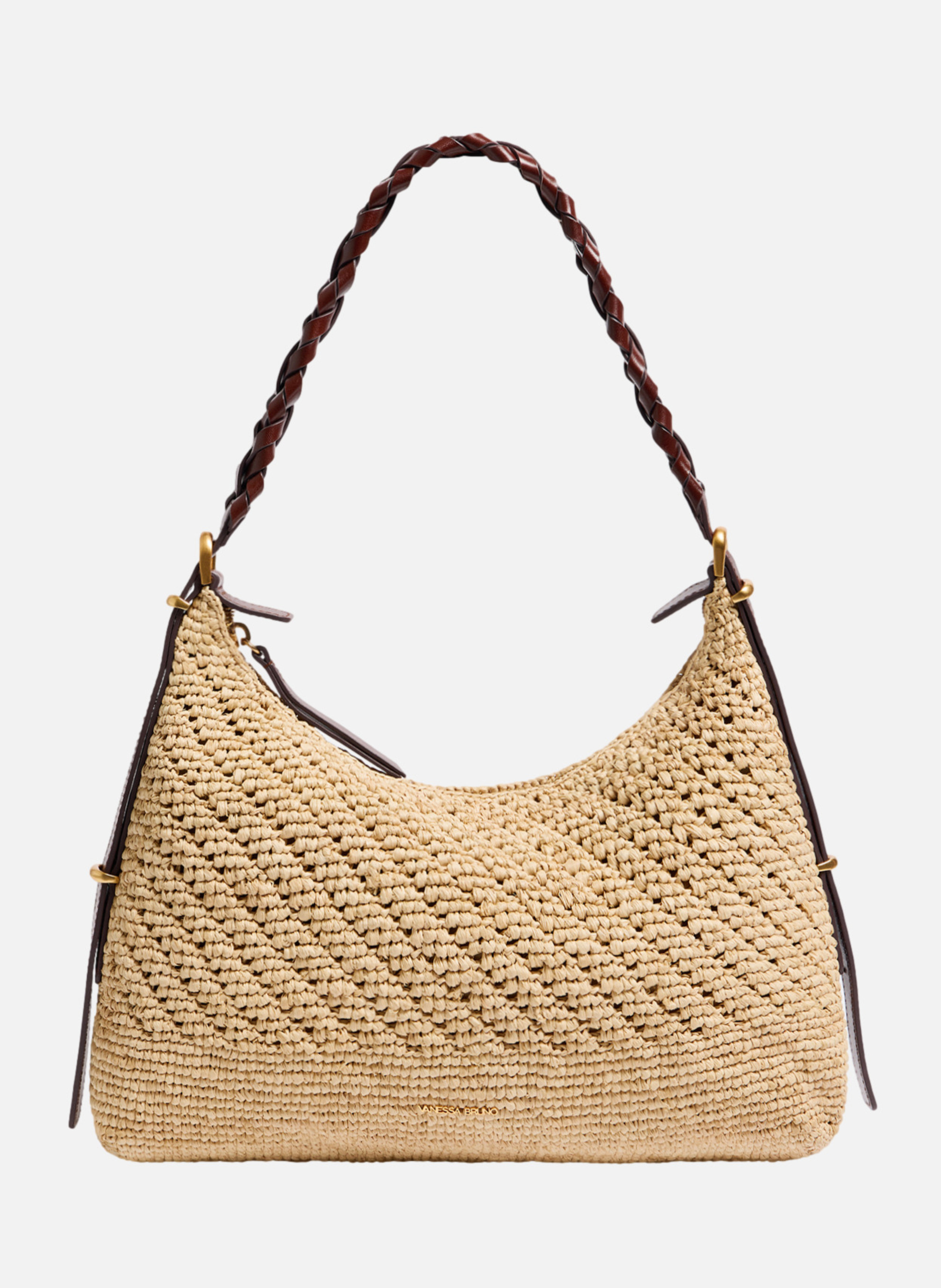 Petit sac jess en raphia VANESSA BRUNO Beige