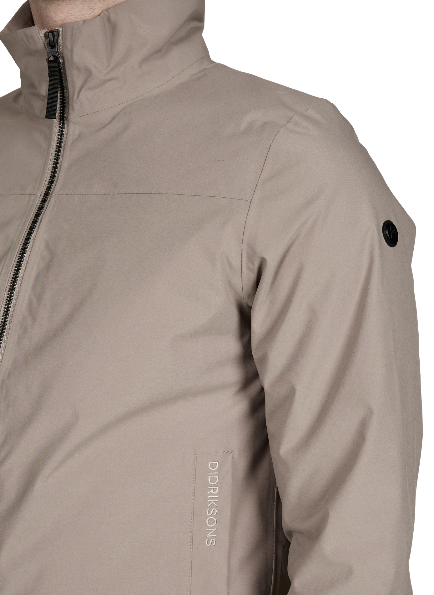 Veste ajustée à col montant DIDRIKSONS Marron