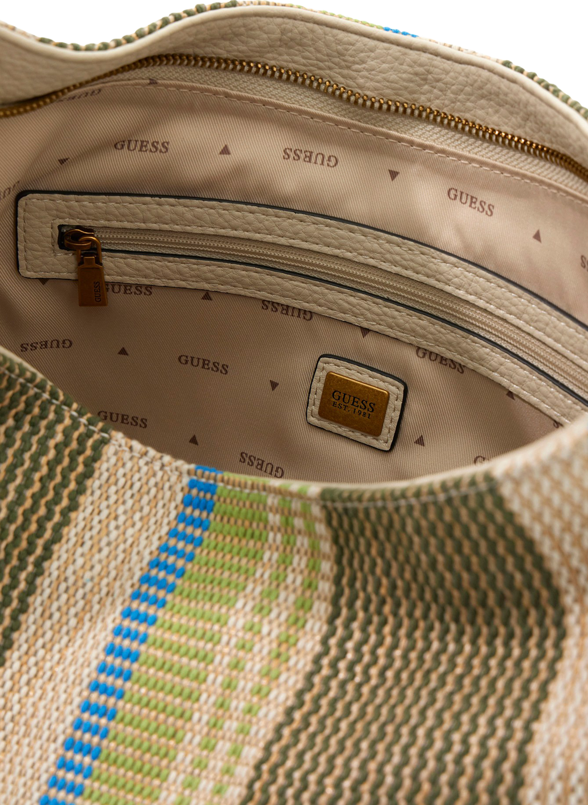 Sac à main Camden à motif GUESS Vert