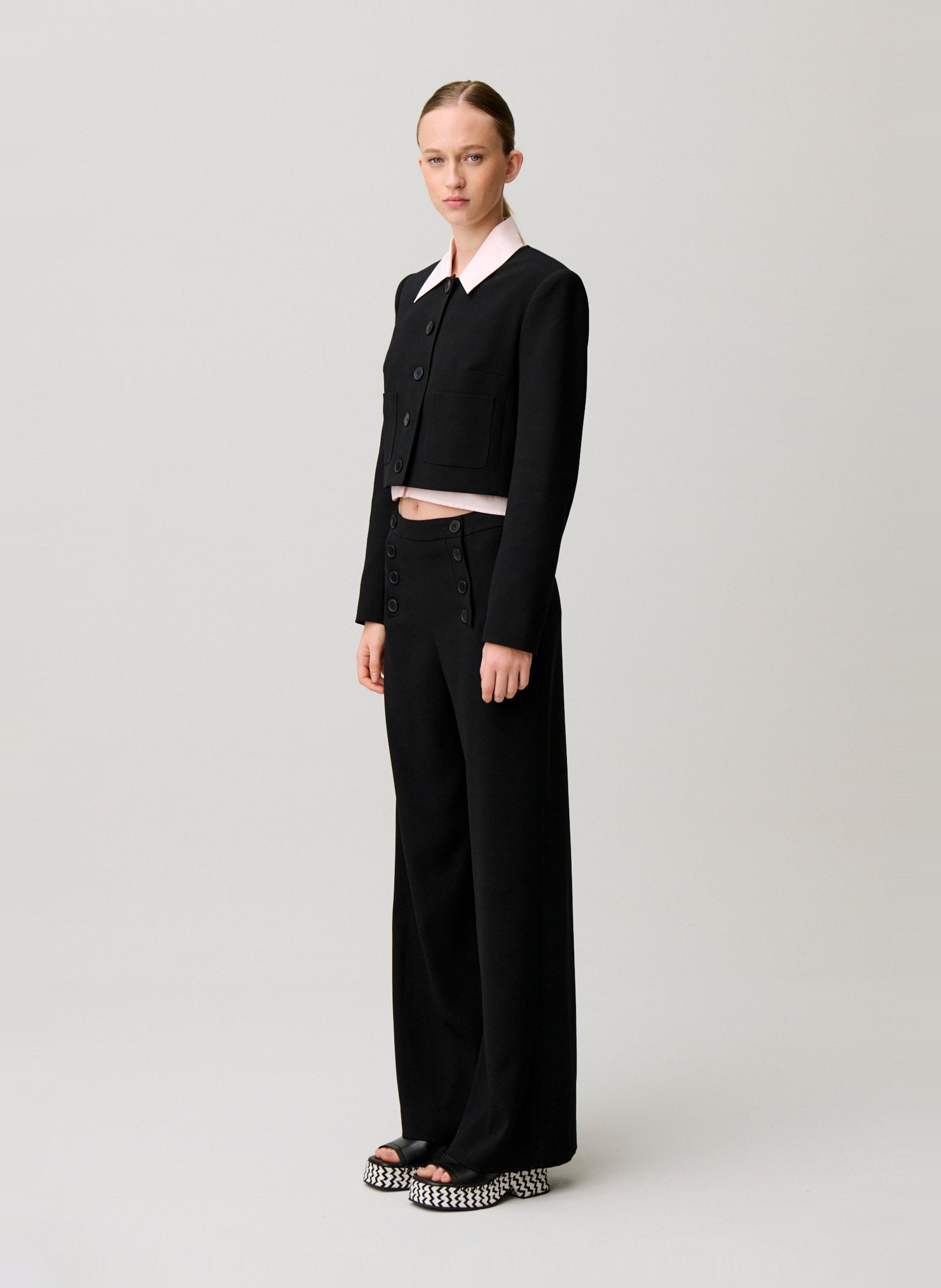 Pantalon droit CLAUDIE PIERLOT Noir