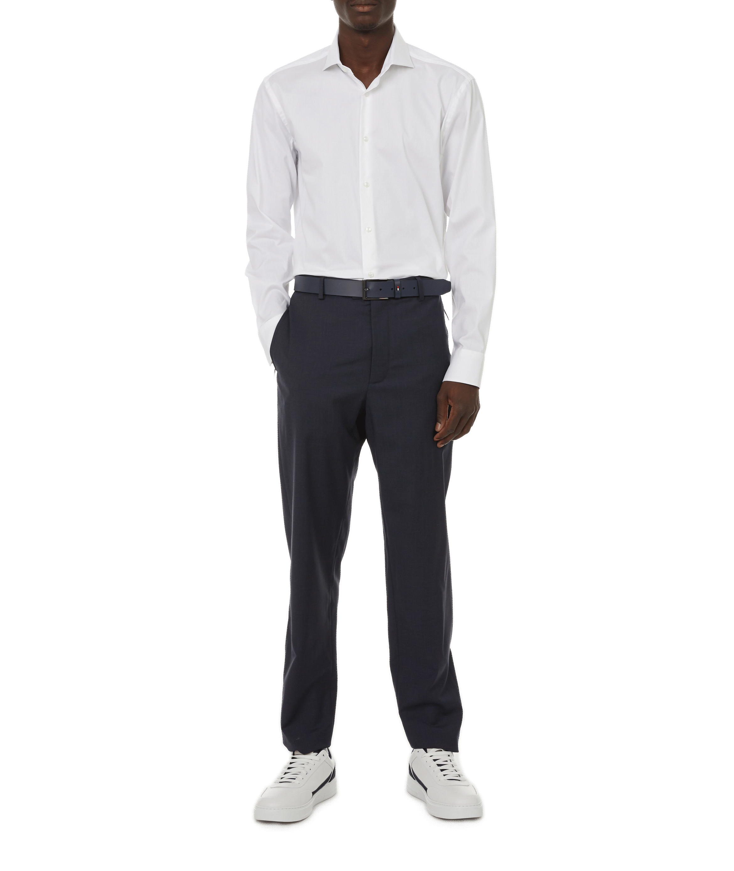 Cotton shirt BOSS White