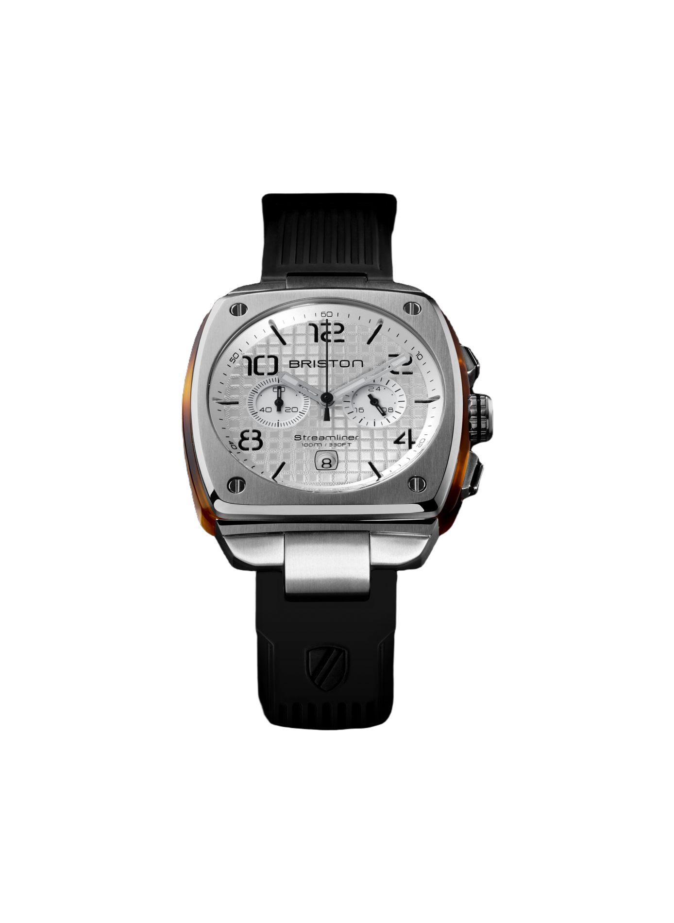 Montre Streamliner Urban en caoutchouc BRISTON Noir