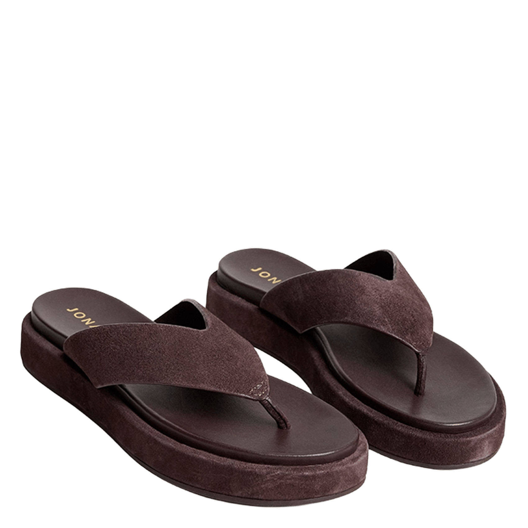 Mules en cuir velours wiwi JONAK Marron