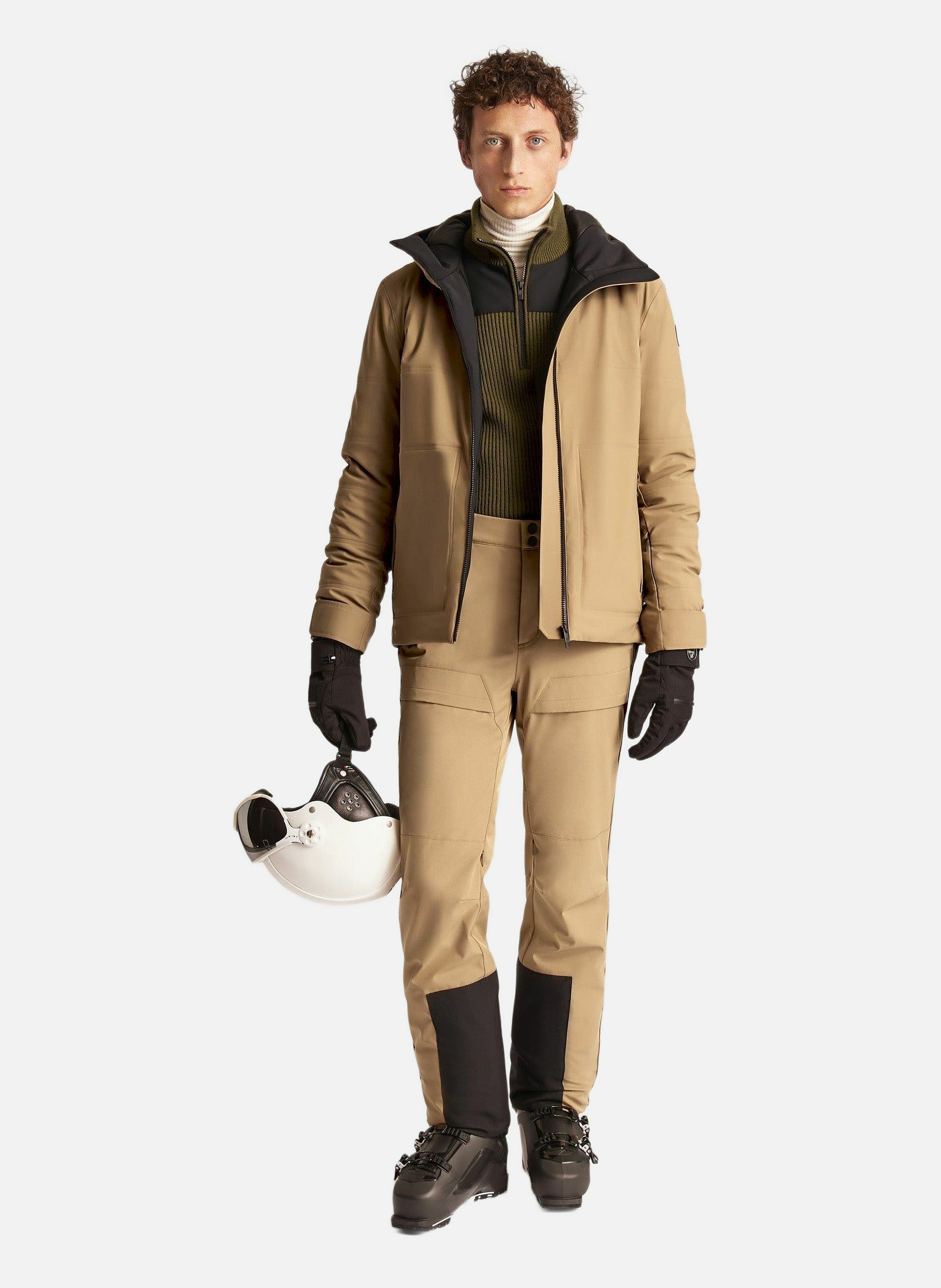 Veste de ski yohan col montant coupe regular FUSALP Beige