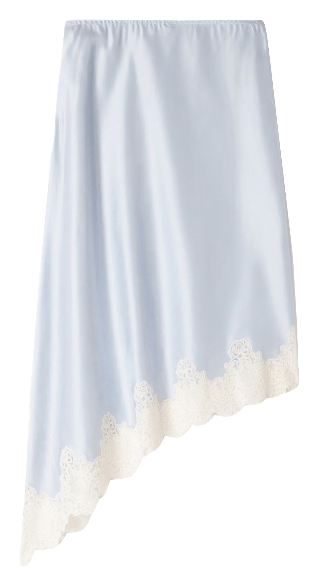 Jupe midi asymétrique SANDRO Bleu