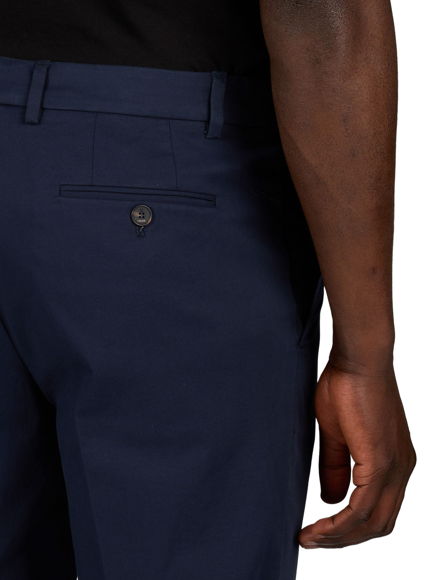 Chino-Slim-Fit-Hose Brera aus Baumwollmischung CRUNA Blau