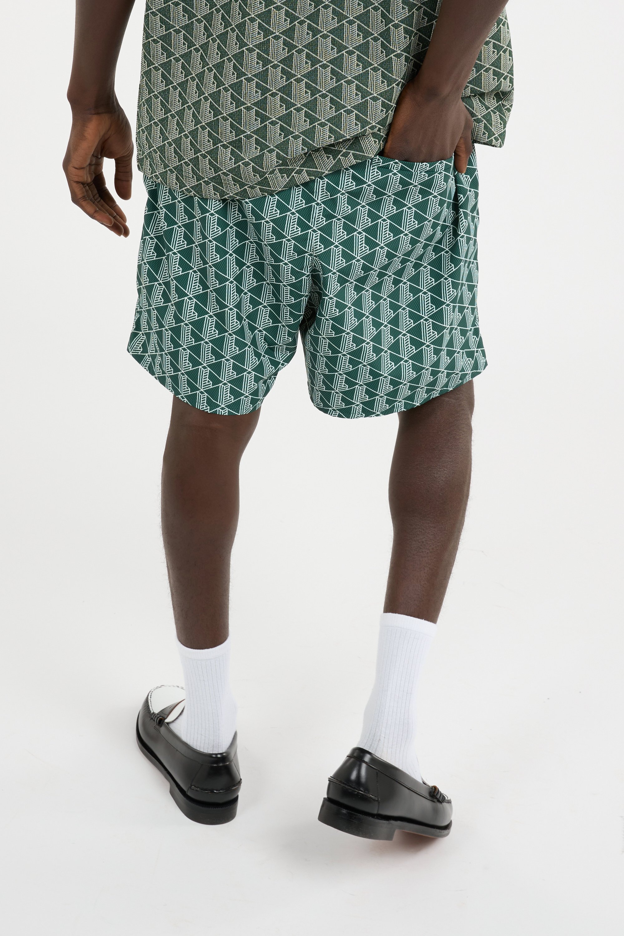 Short de bain LACOSTE Vert