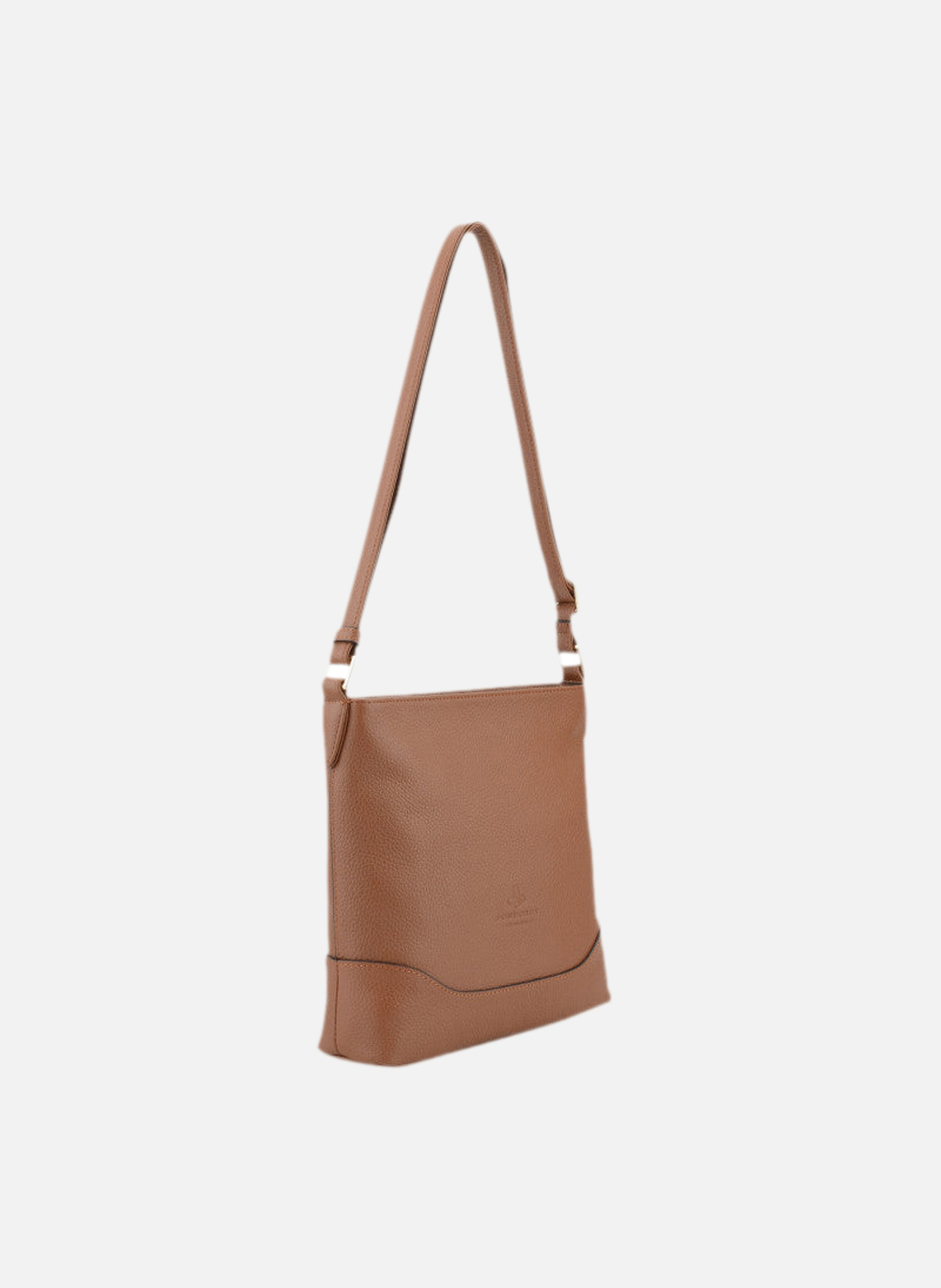 110 magnet | sac porté croisé en cuir de veau grainé POURCHET Doré