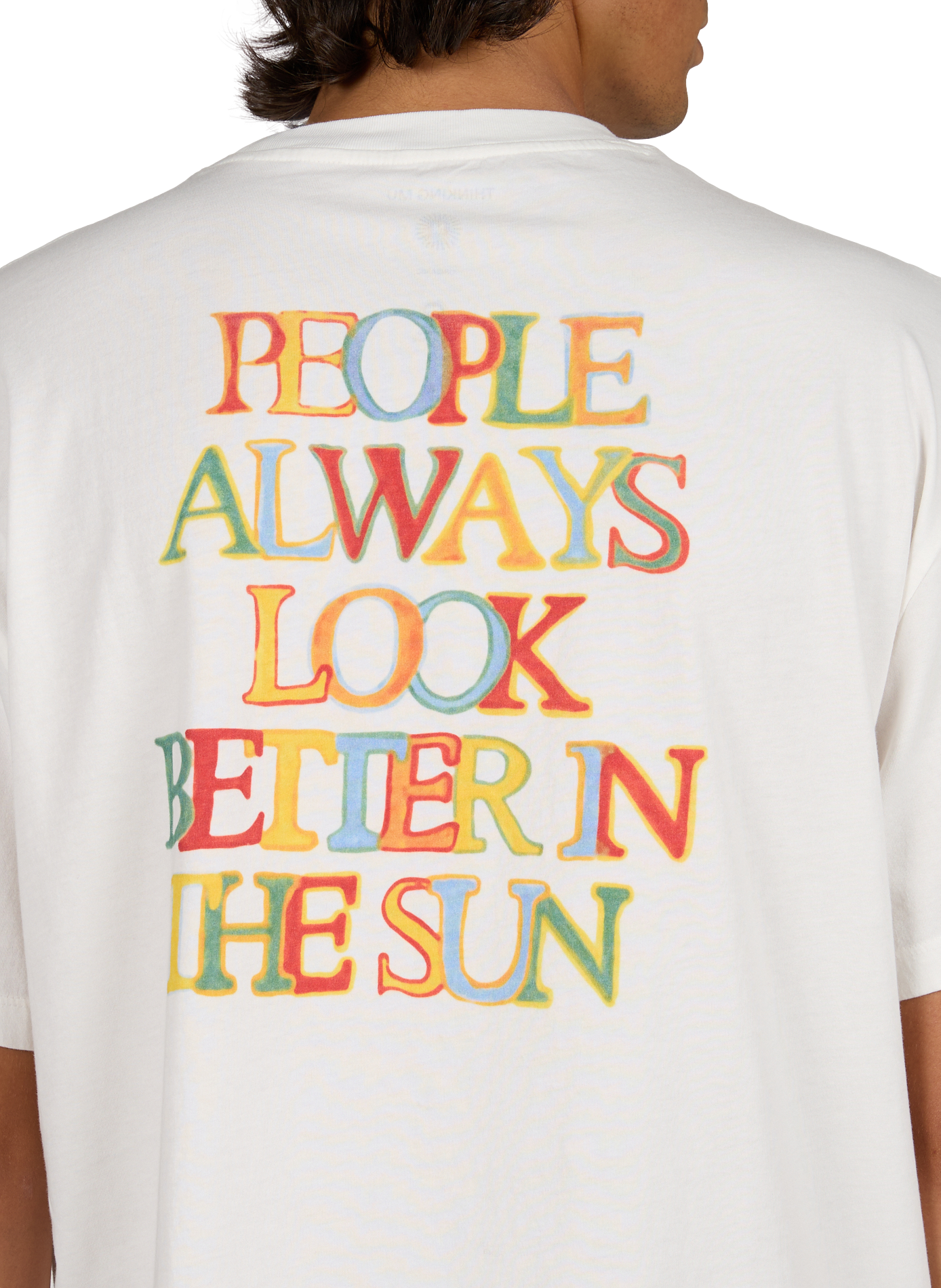 Printed cotton Aaron T-shirt THINKING MU White
