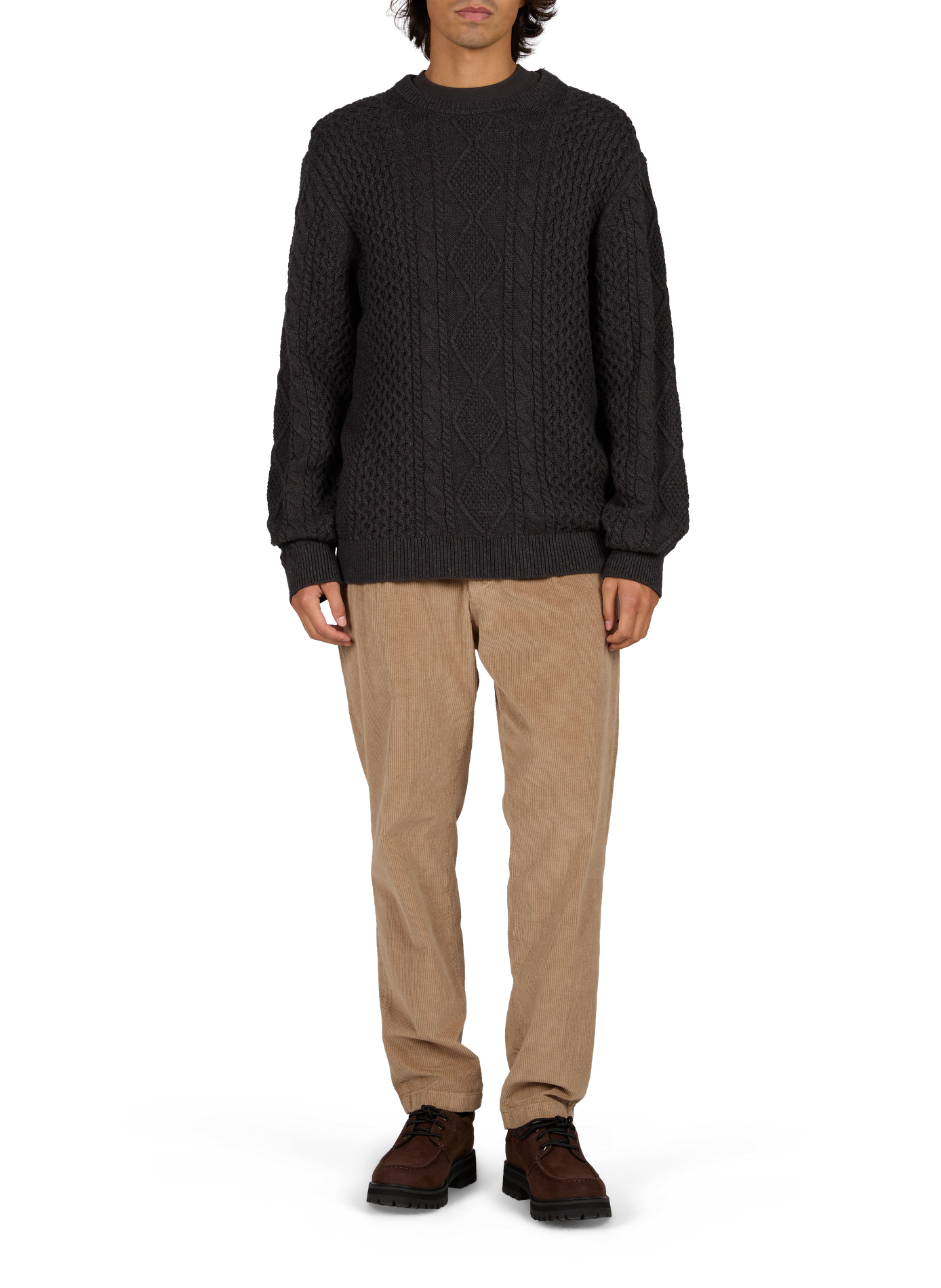 Pull droit en coton mélangé TIMBERLAND Noir