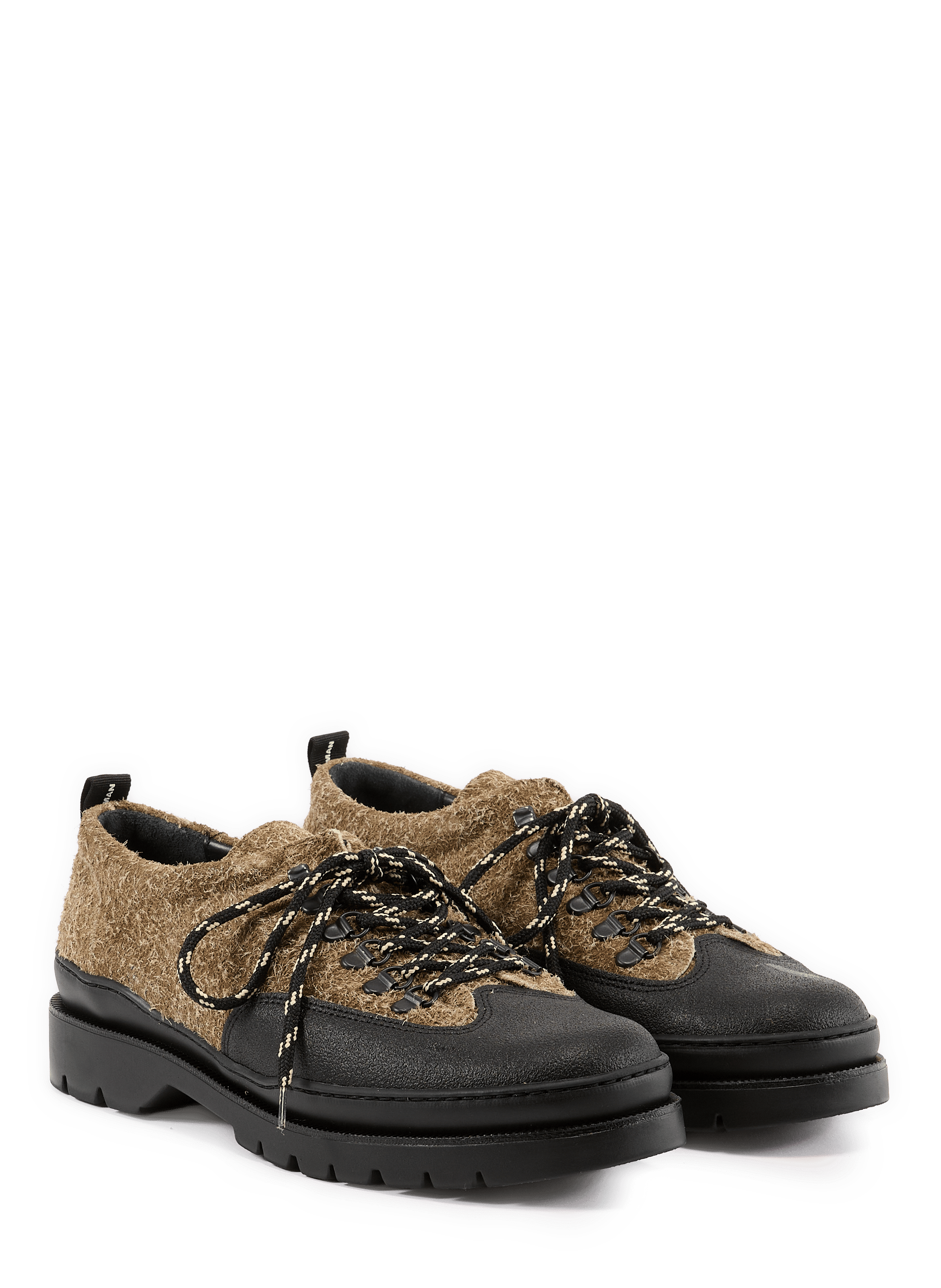Derbies en cuir KLEMAN Kaki