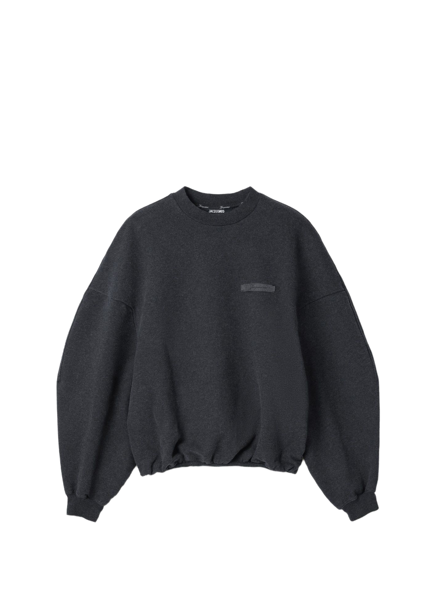 De ruime Ruban-sweatshirt van katoen JACQUEMUS Grijs