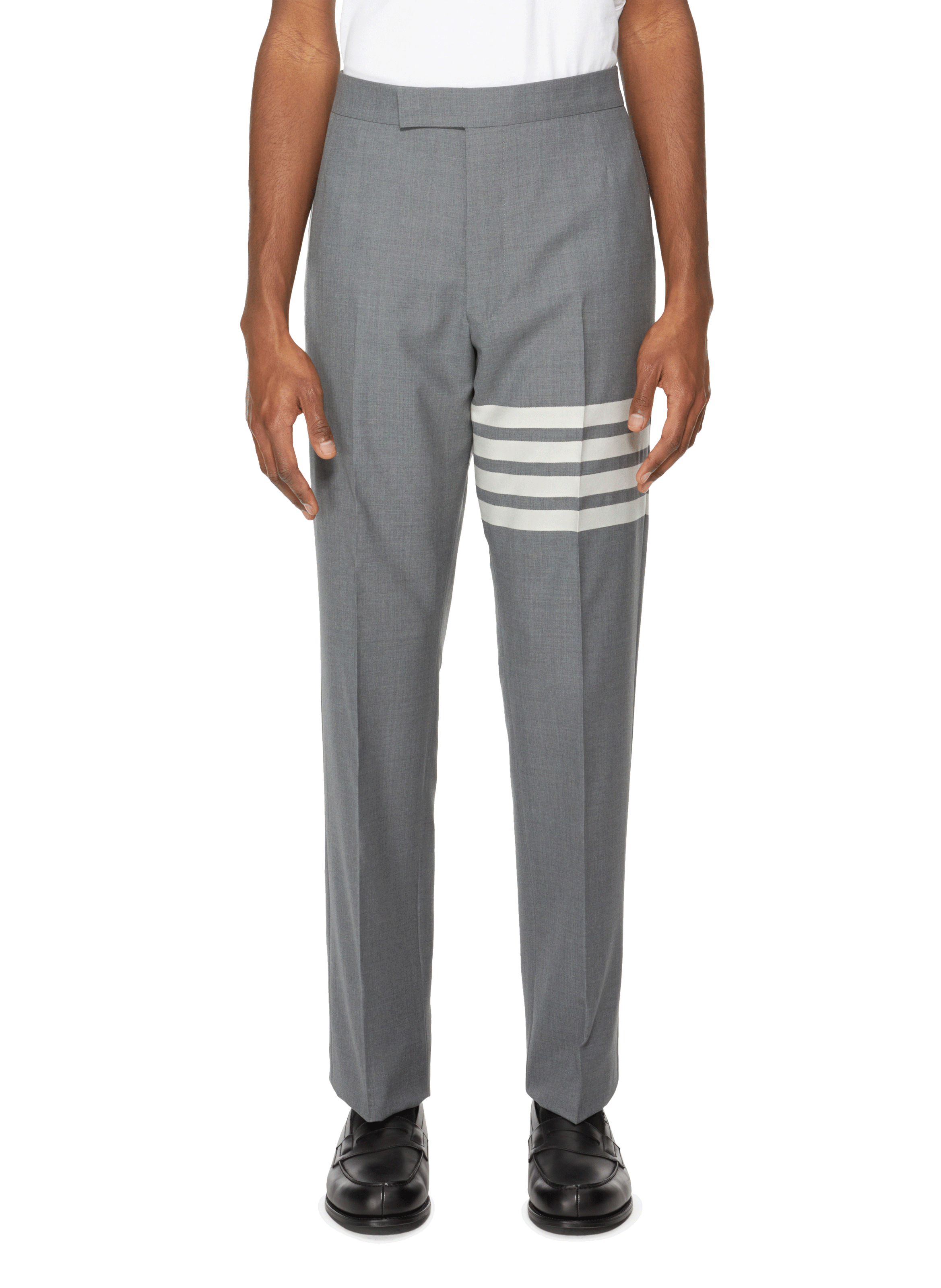 Gerade geschnittene Hose Weave THOM BROWNE Grau