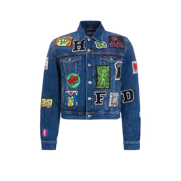 Veste en jean Honey Fucking Dijon x Keith Haring