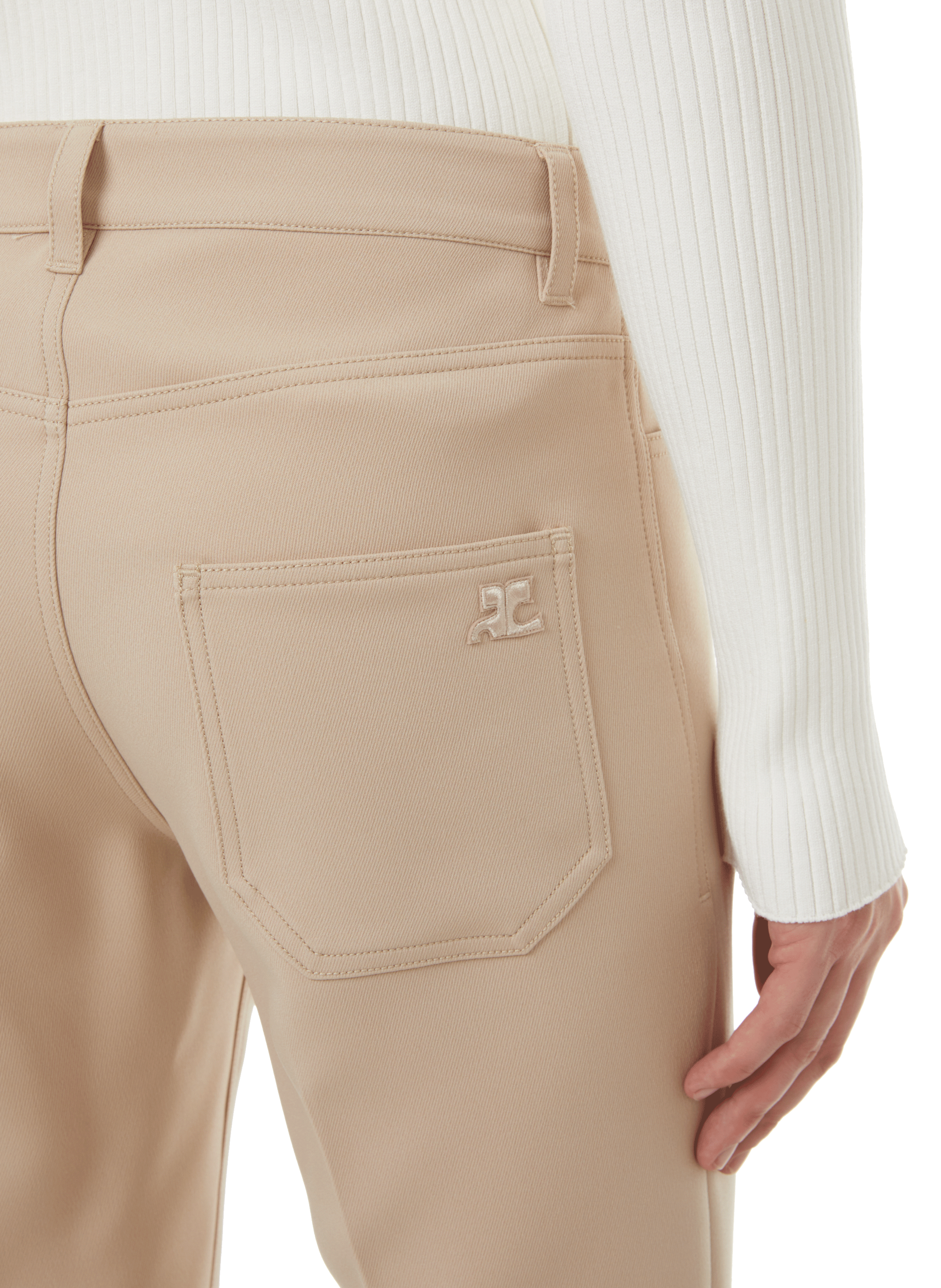70?s bootcut trousers COURRÈGES Beige