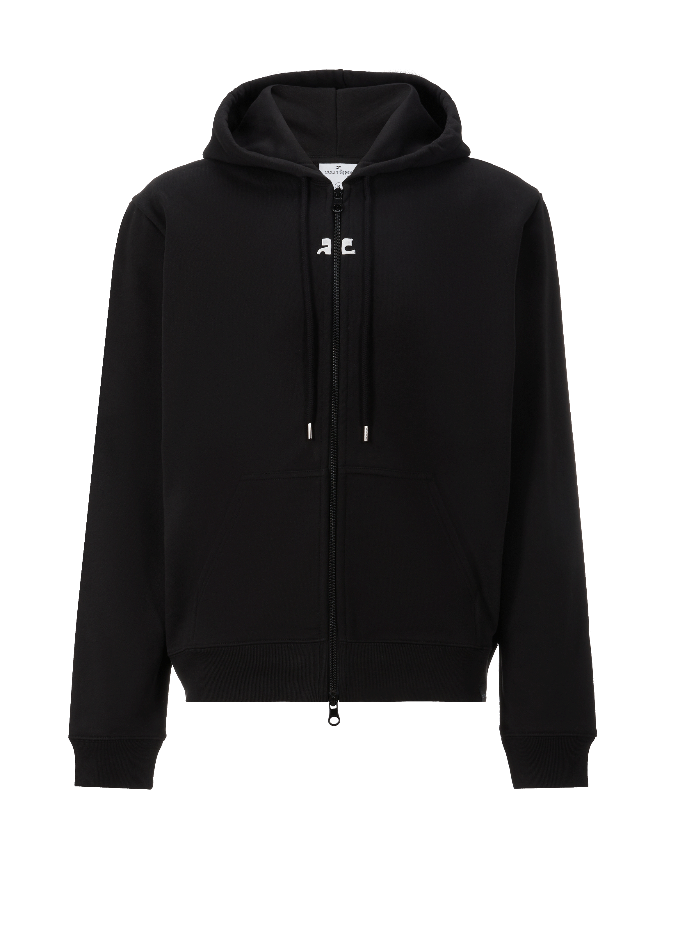 Hoodie zippé en coton