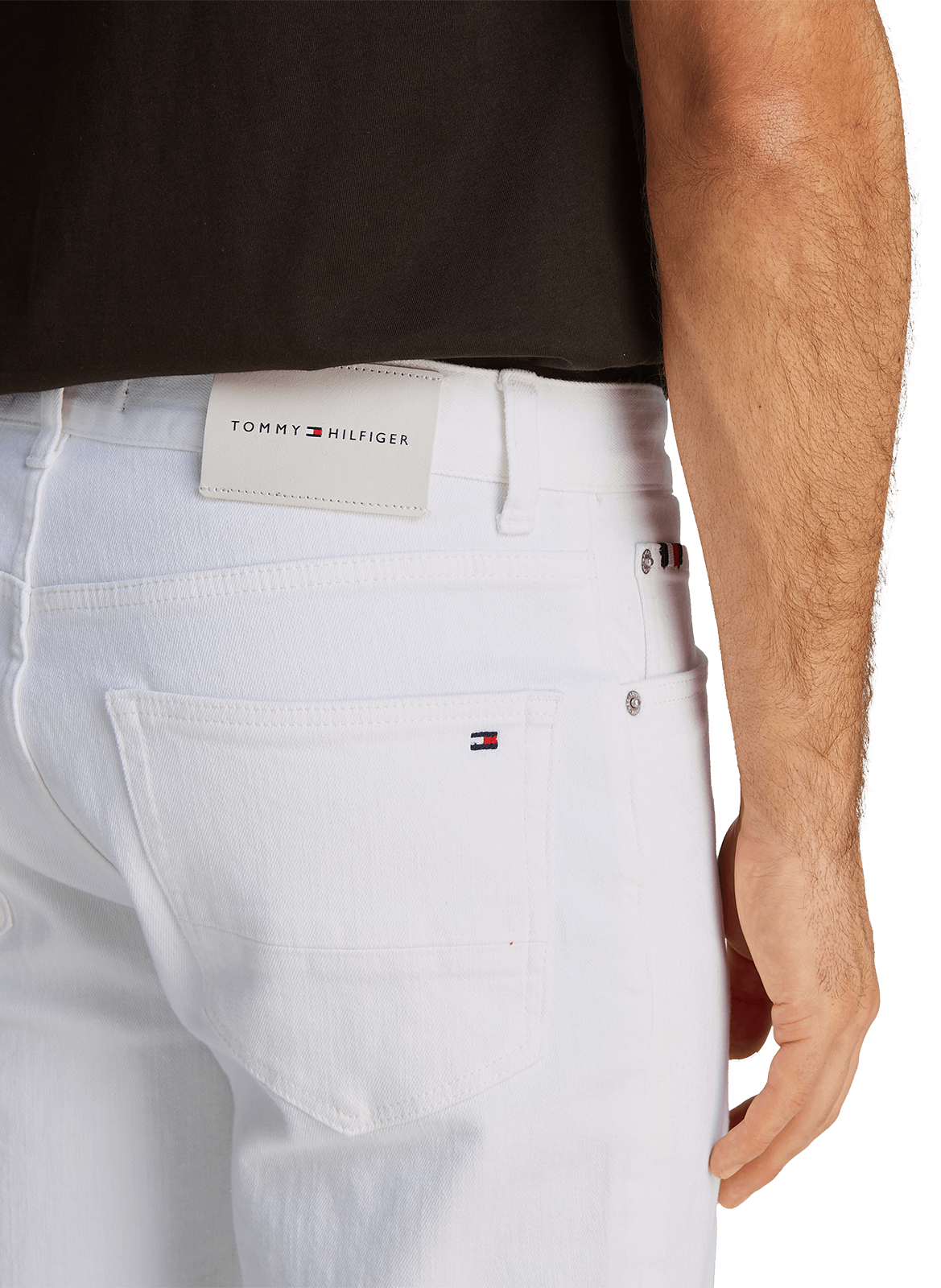 Solid straight-leg jeans TOMMY HILFIGER White