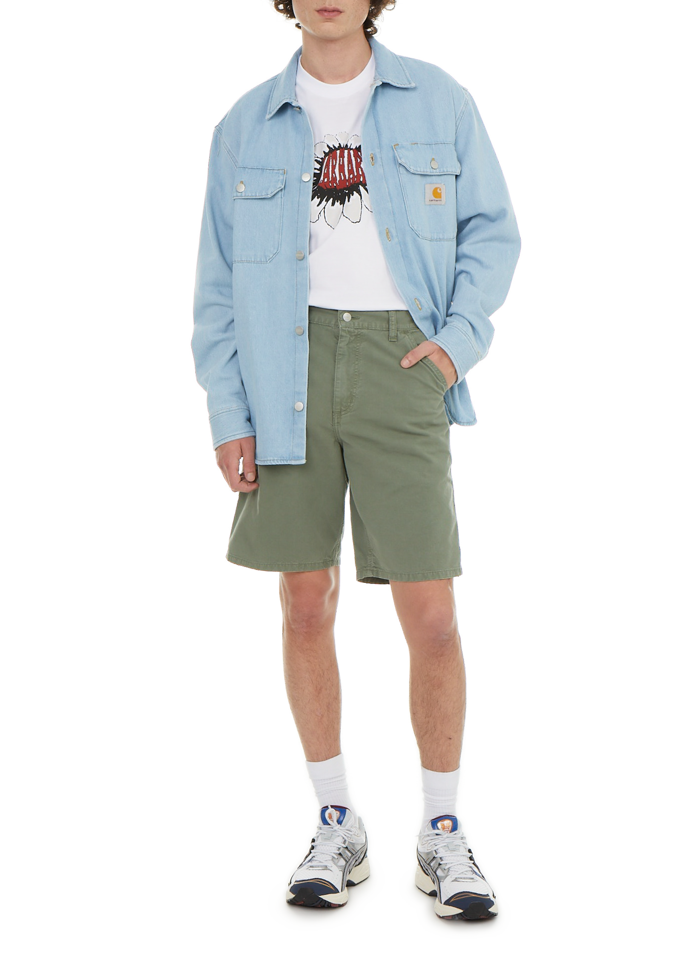 Short en coton CARHARTT WIP Kaki