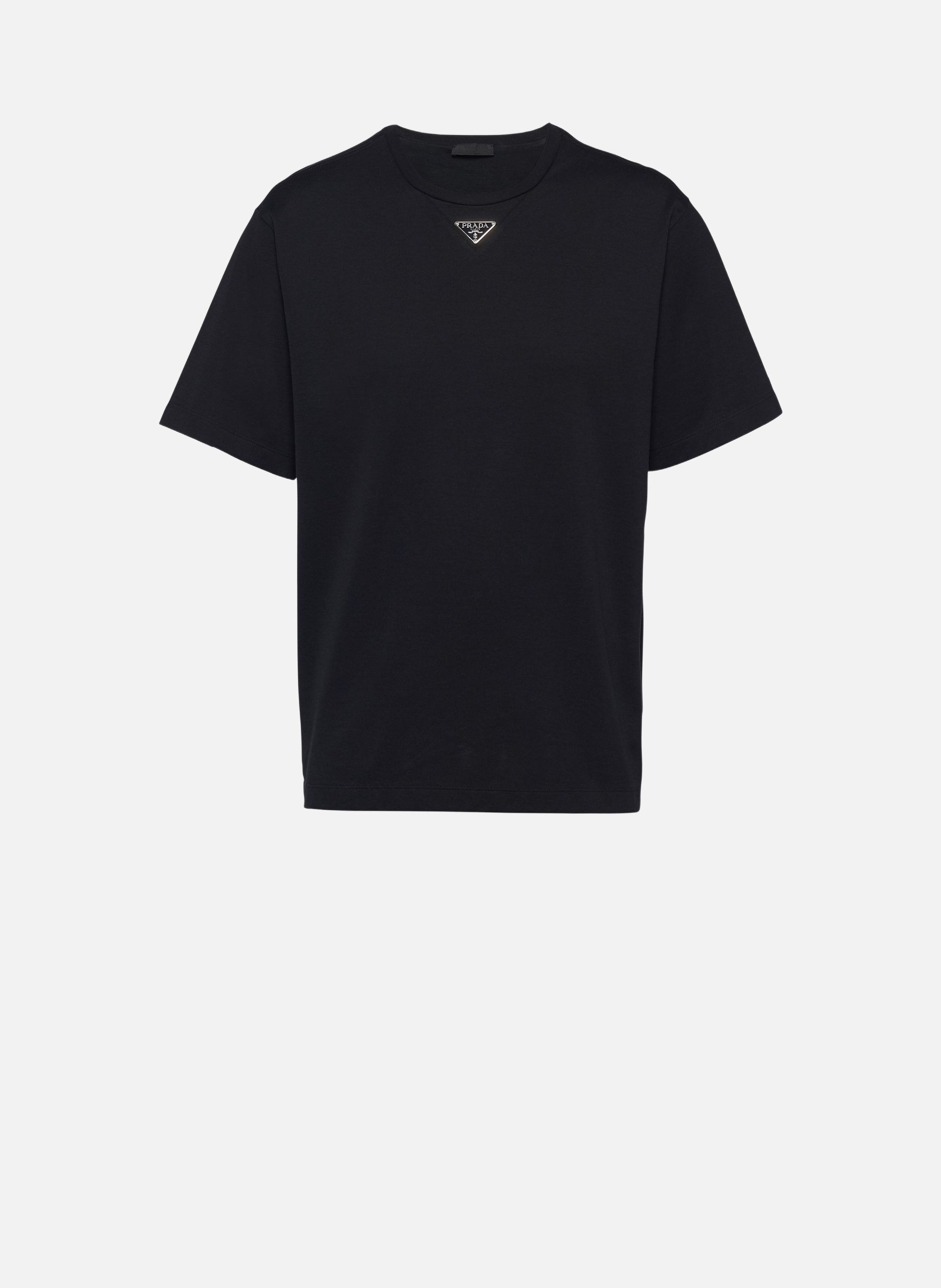 T-shirt en coton PRADA Noir