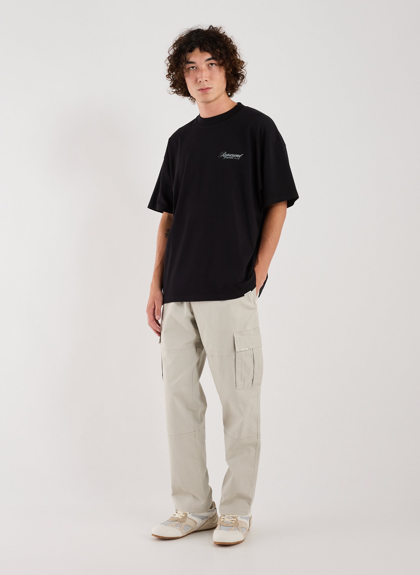 Loose cotton T-shirt REPRESENT Black