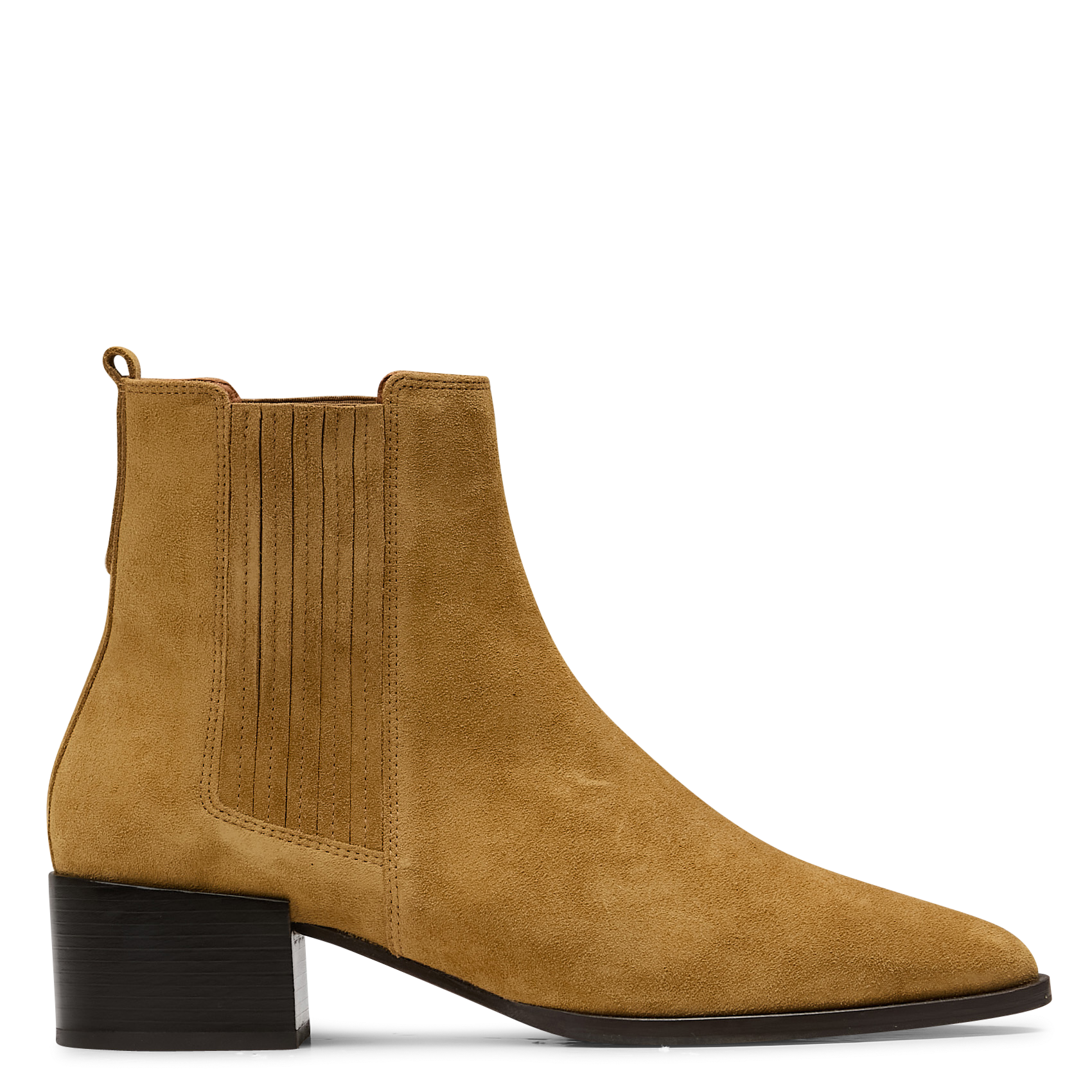 Bottines en cuir velours n°408 RIVECOUR Kaki