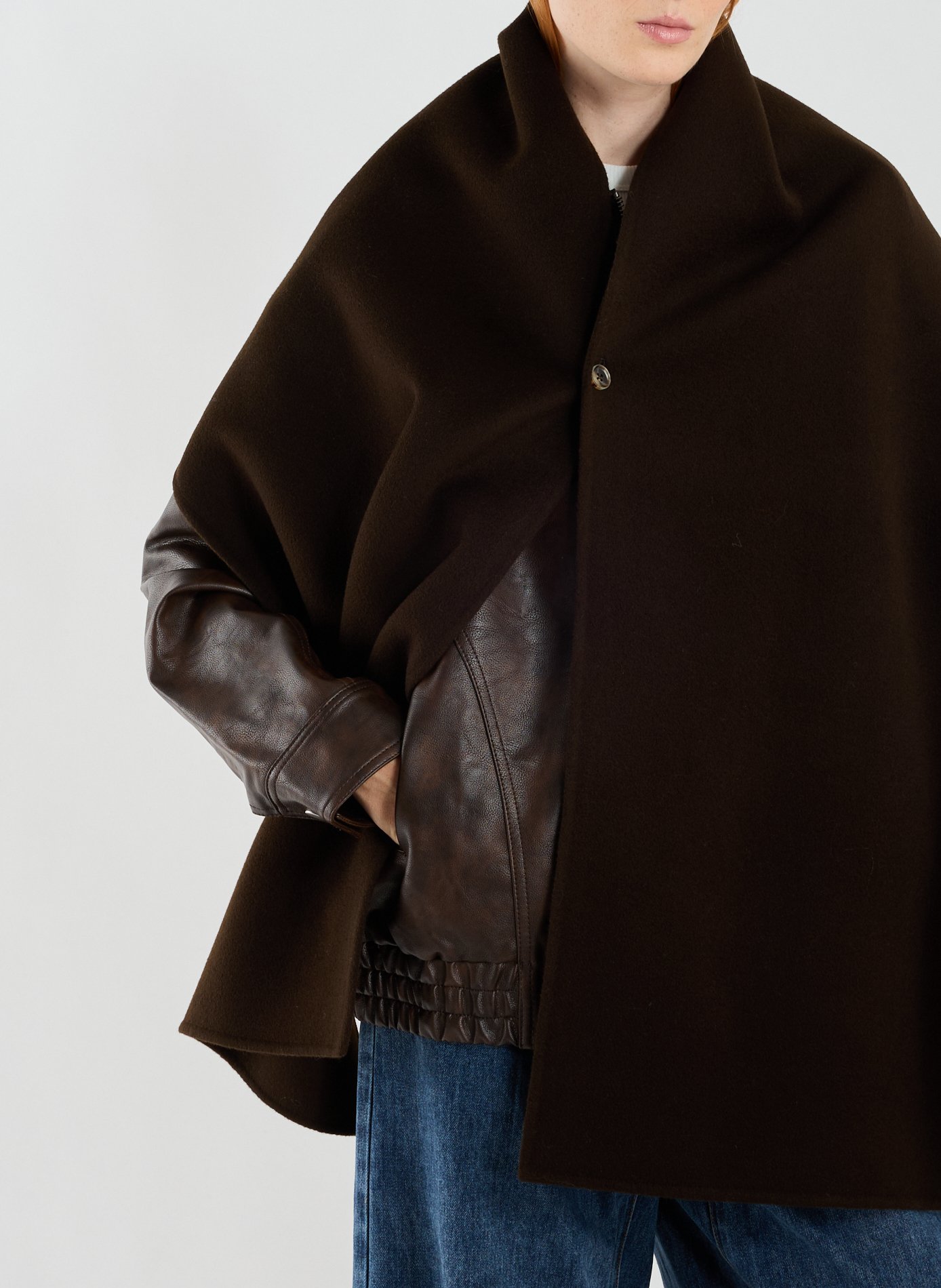 Micha mixed wool scarf ALMADA Brown