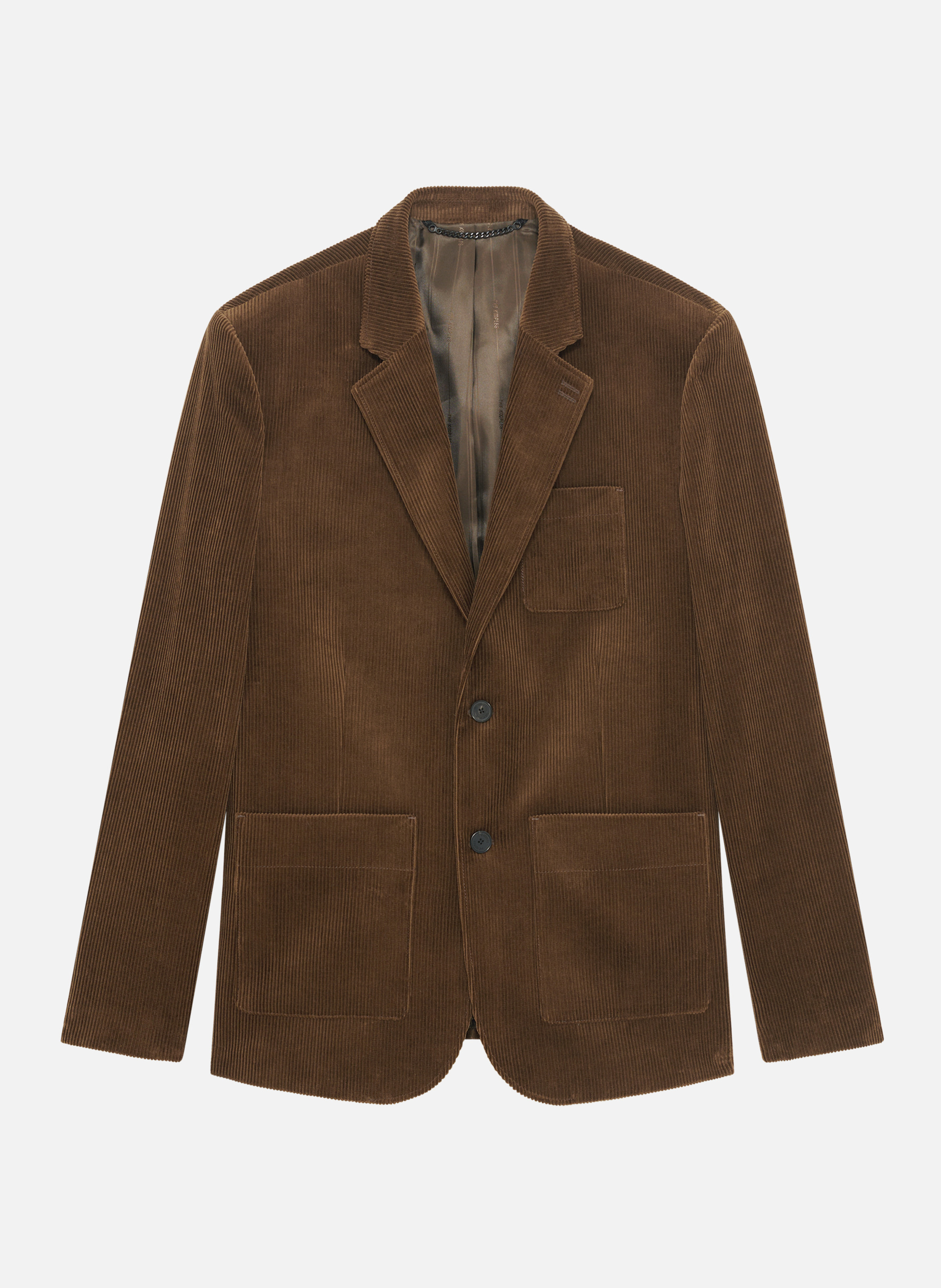 Veste de costume en velours côtelé THE KOOPLES Marron