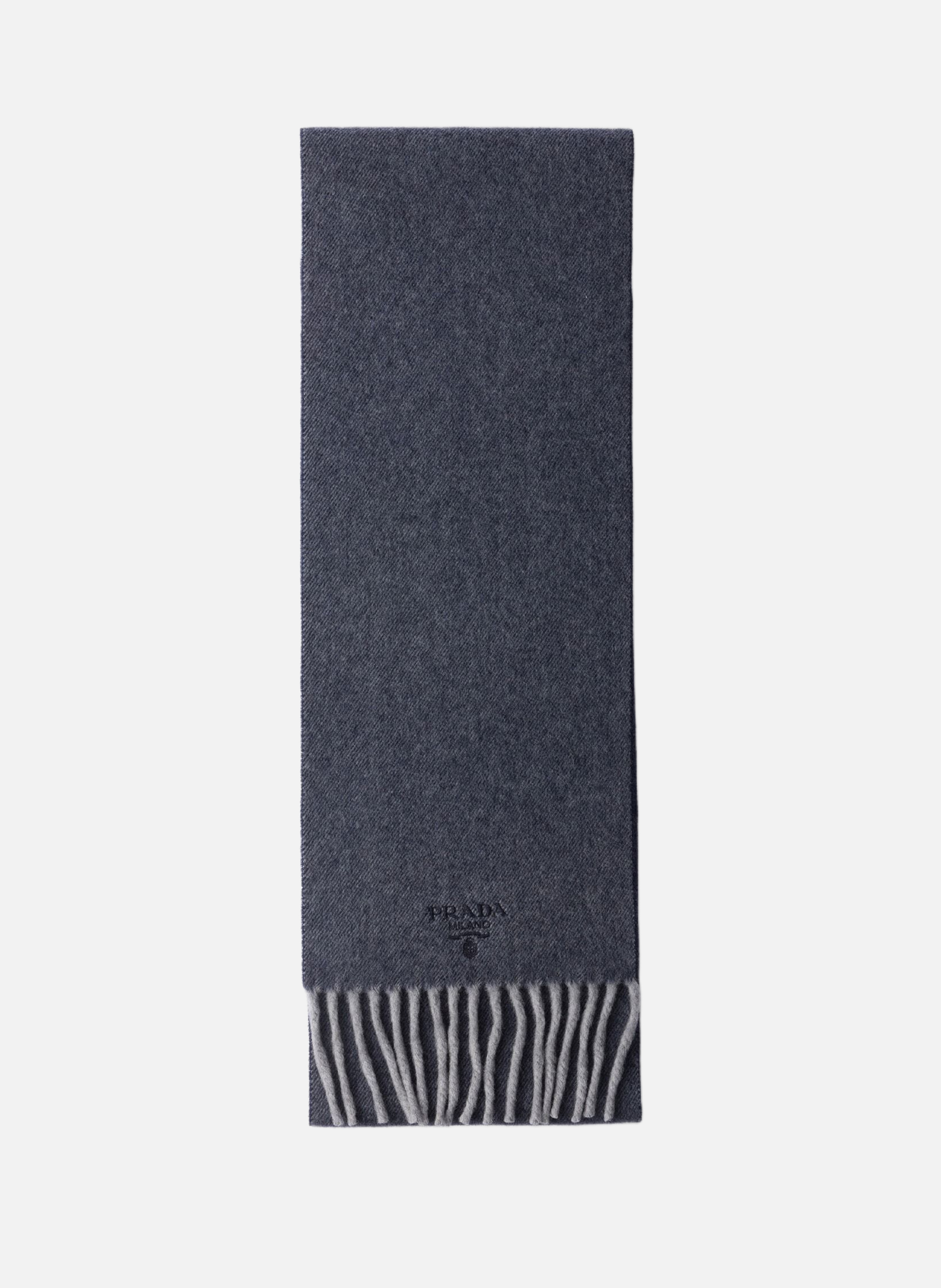 Écharpe en laine et cachemire PRADA Bleu