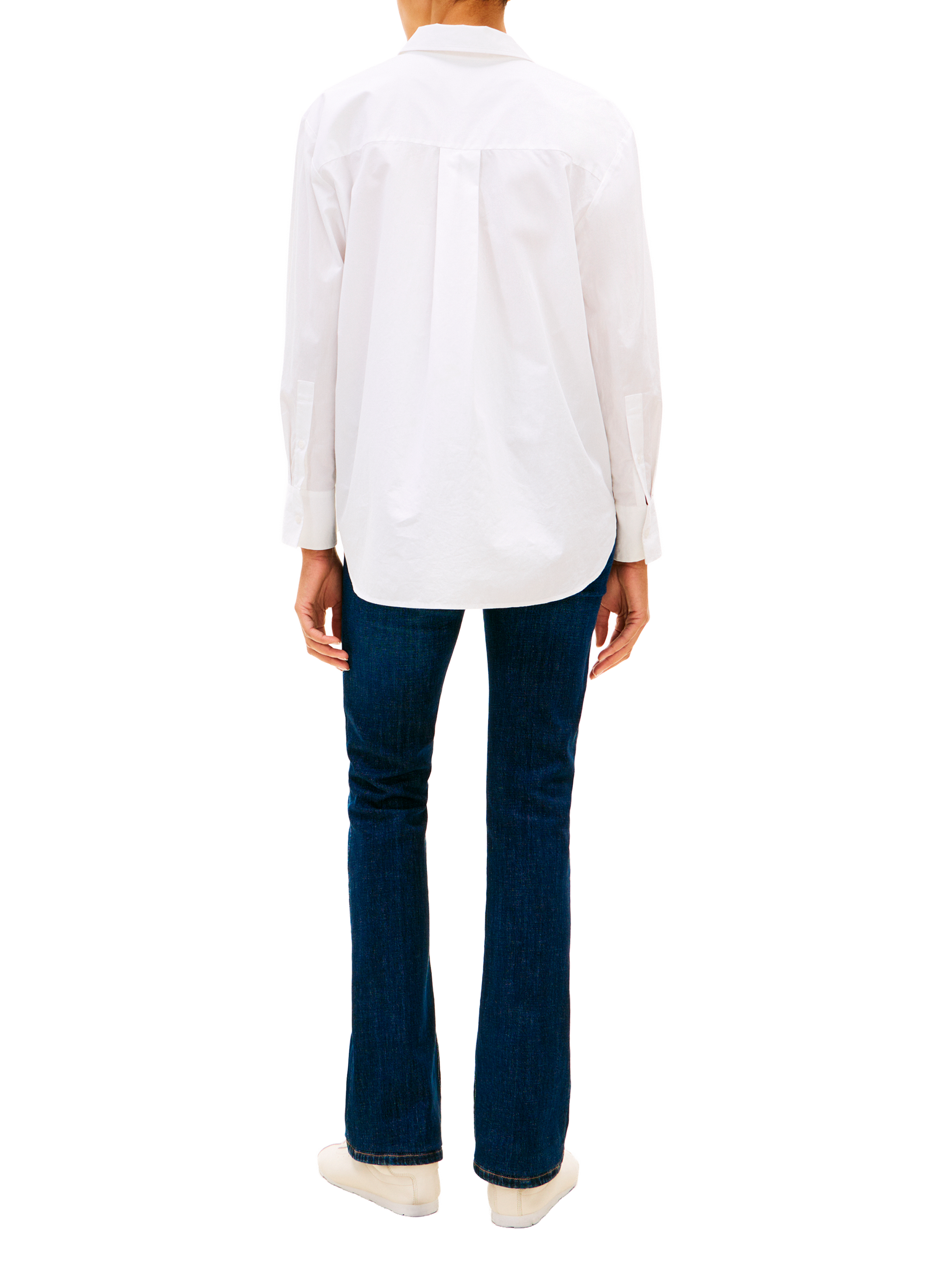 Straight striped cotton shirt TOMMY HILFIGER White