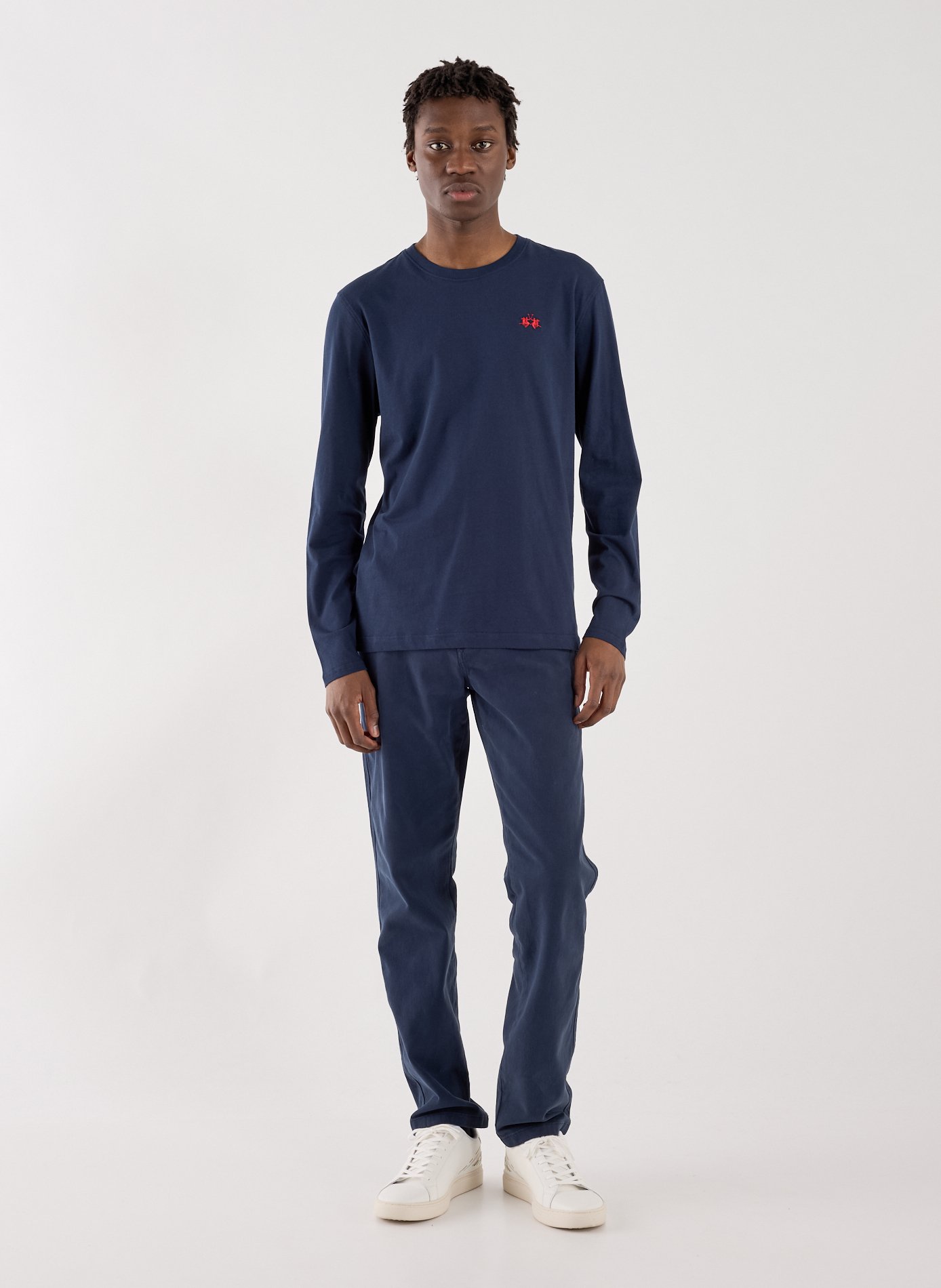 T-shirt manches longues en coton LA MARTINA Bleu