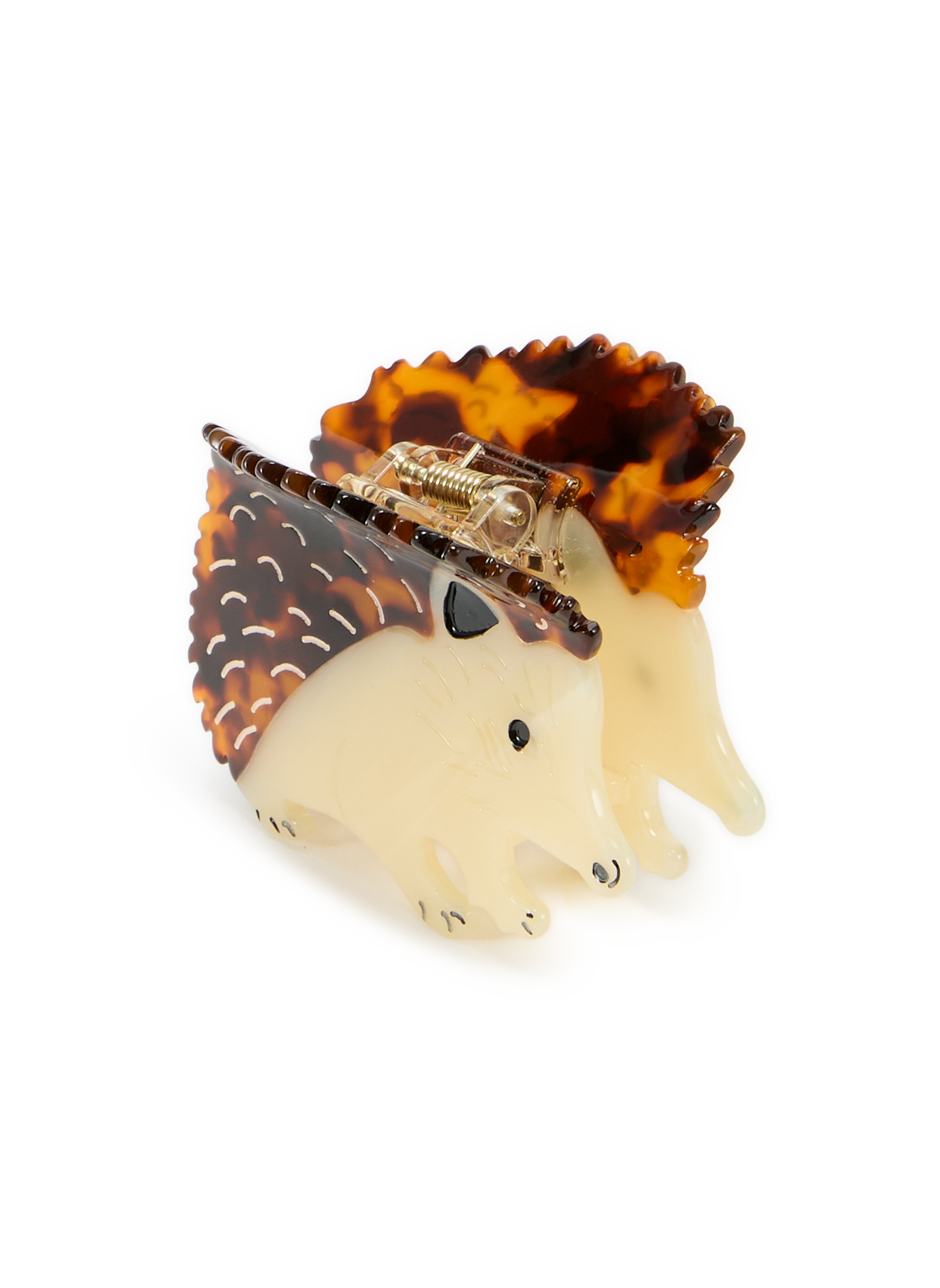 Hedgehog-shaped hair clip AU PRINTEMPS PARIS Brown