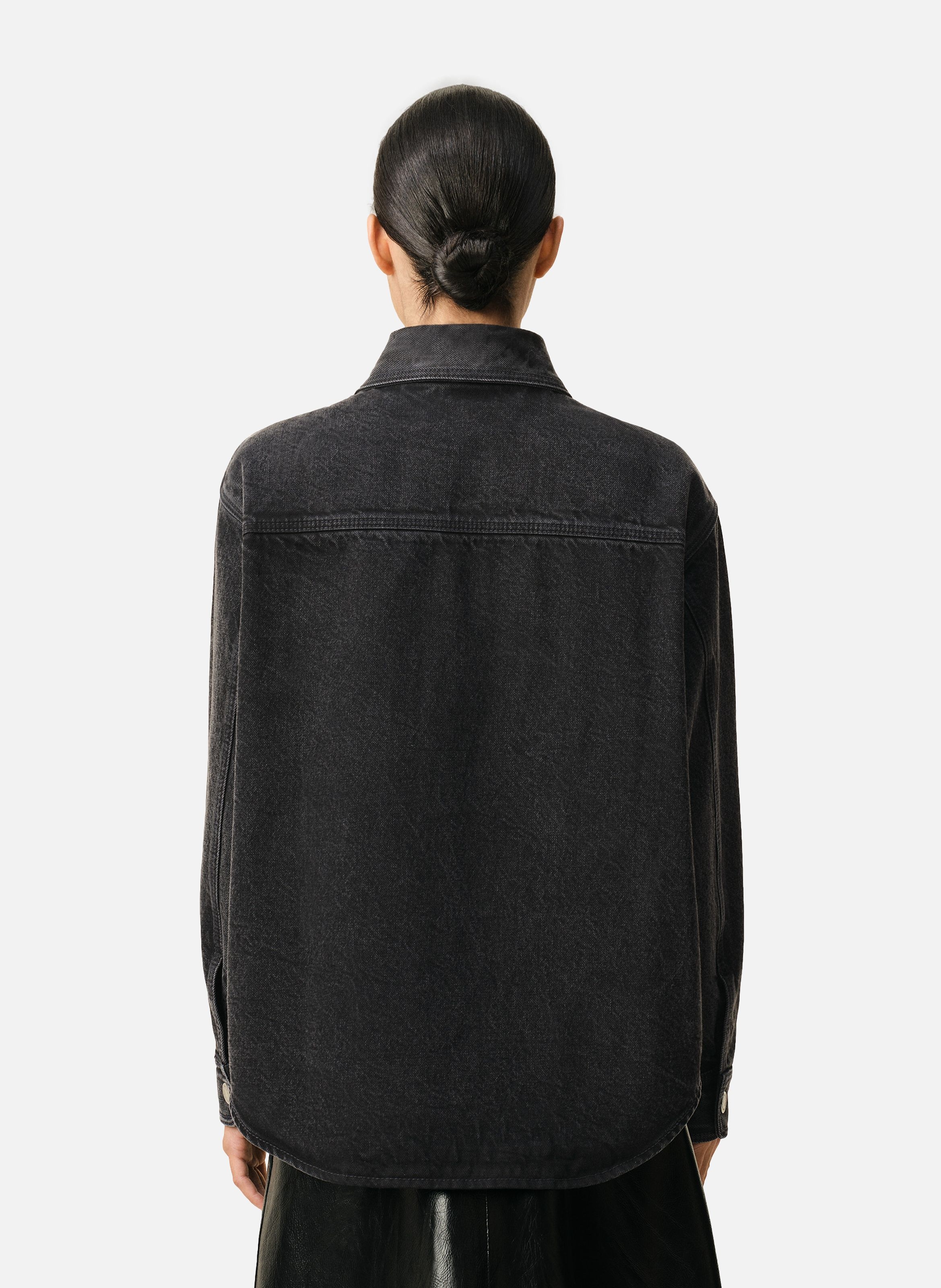 Surchemise ami de coeur en crochet unisexe en coton AMI PARIS Noir