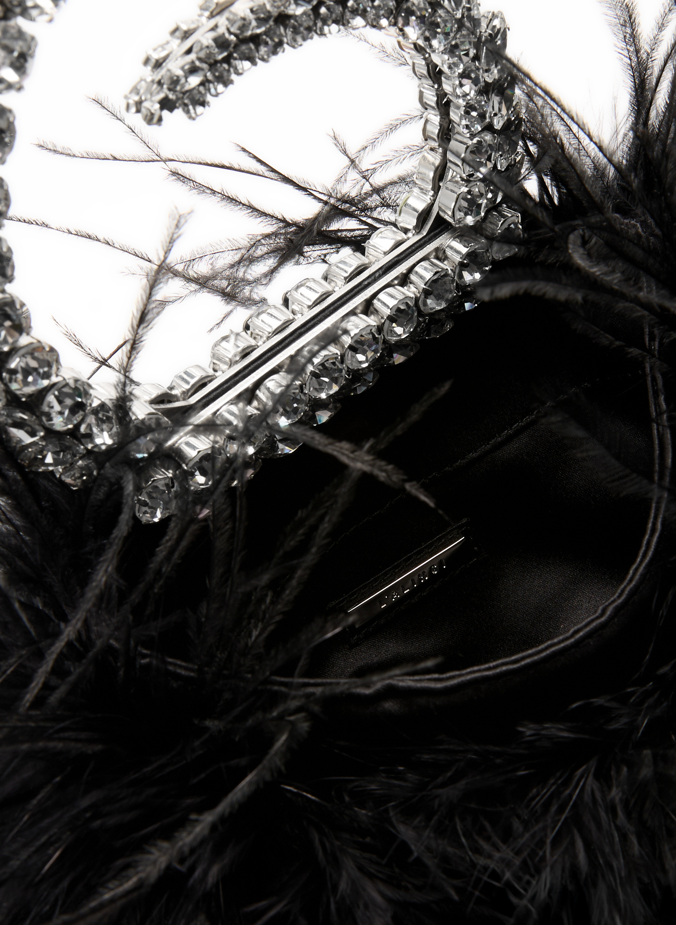 Sac à main Karma à plumes L'ALINGI Noir