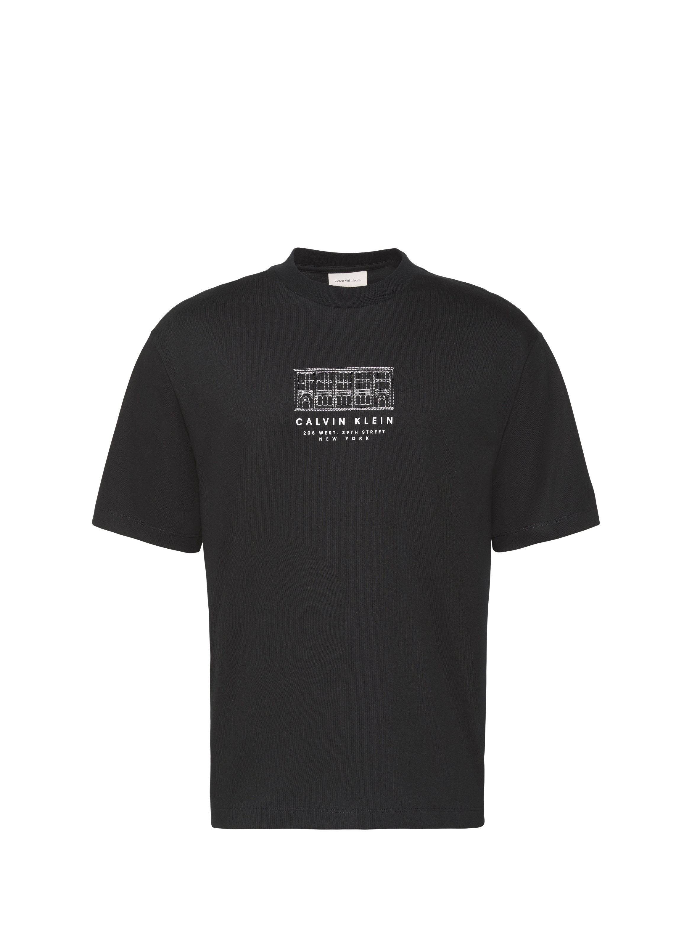 T-shirt imprimé en coton CALVIN KLEIN Noir