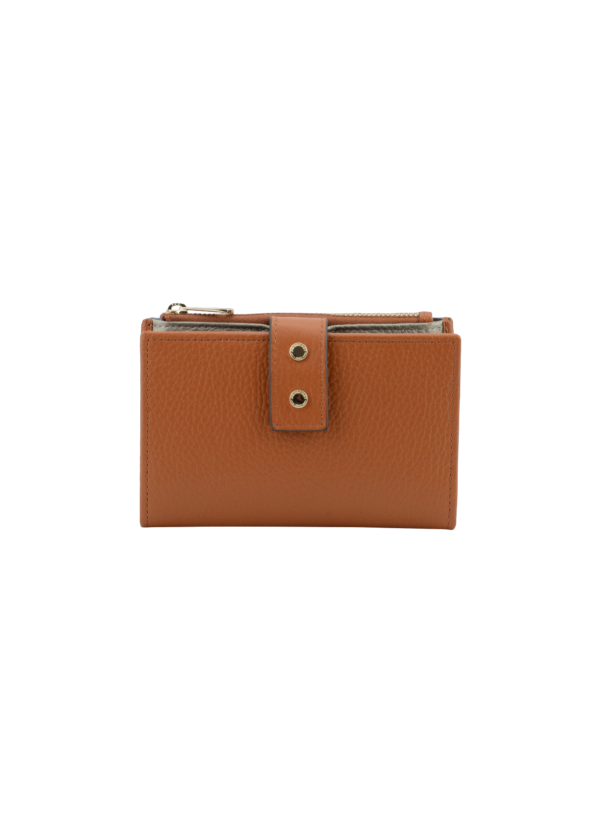 Hebdo | portefeuille compagnon gm en cuir de veau grainé POURCHET Doré