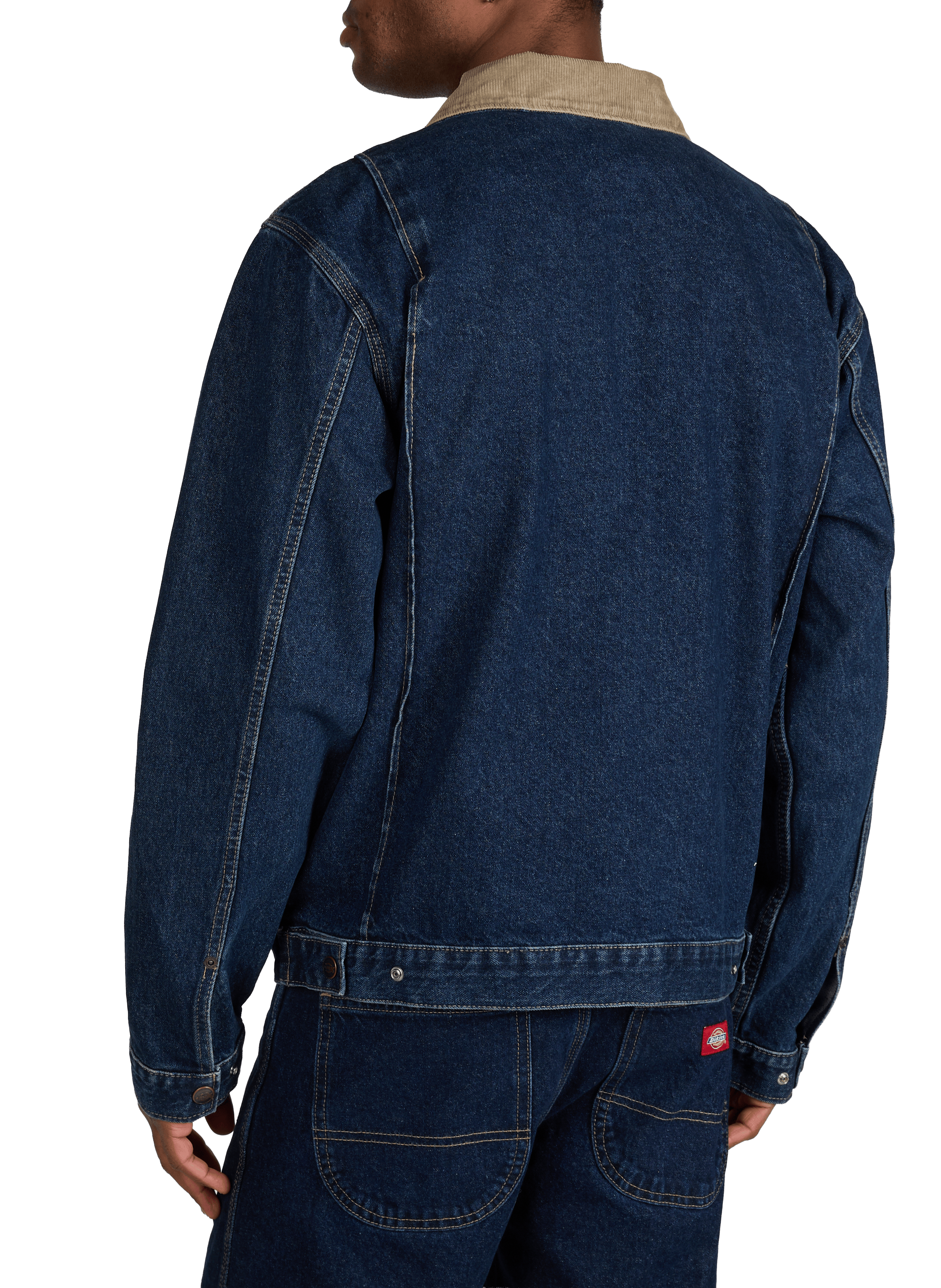 Jacket denim with classic contrasting collar in cotton DICKIES Blue