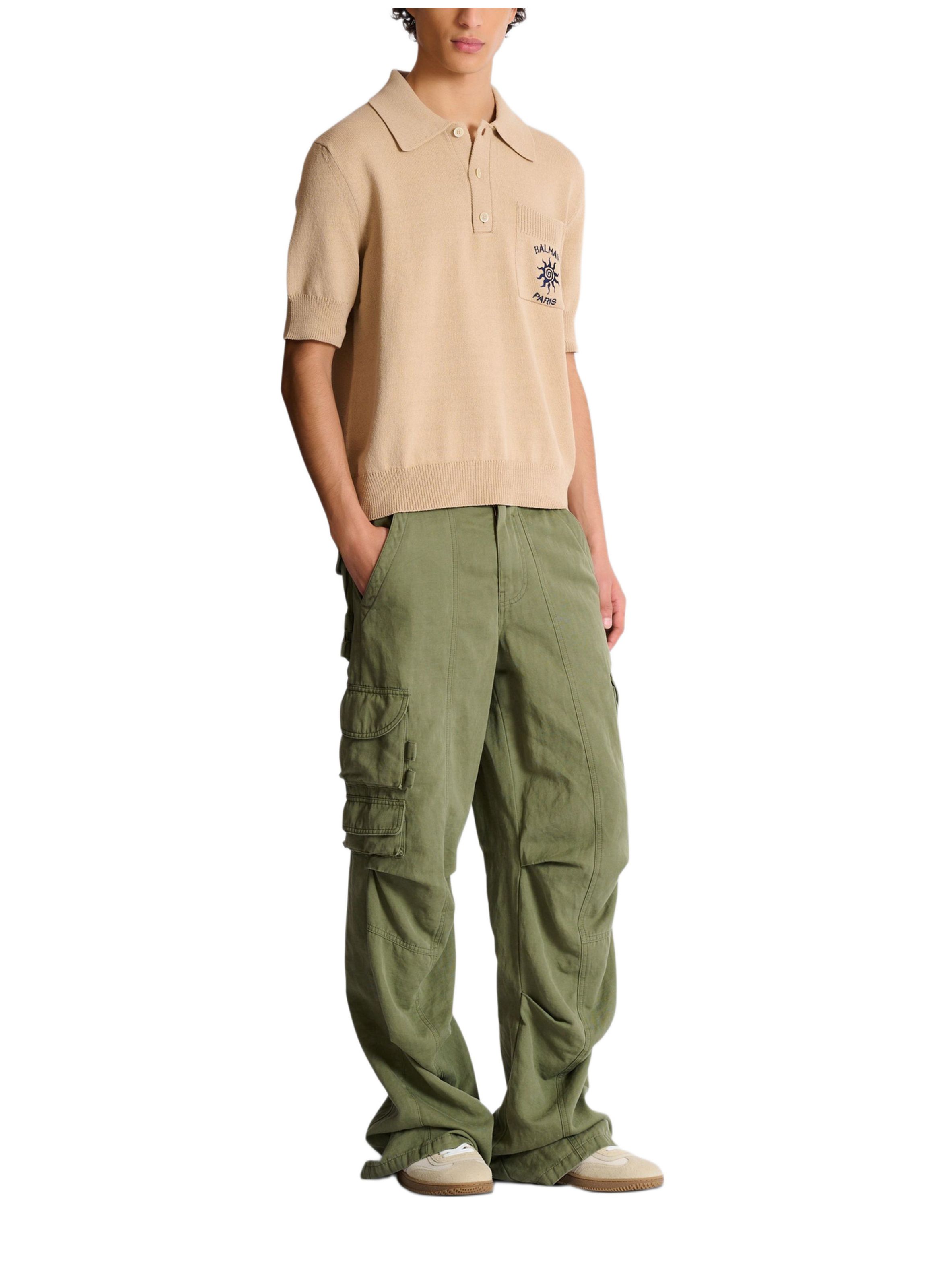 Polo balmain soleil en coton BALMAIN Beige